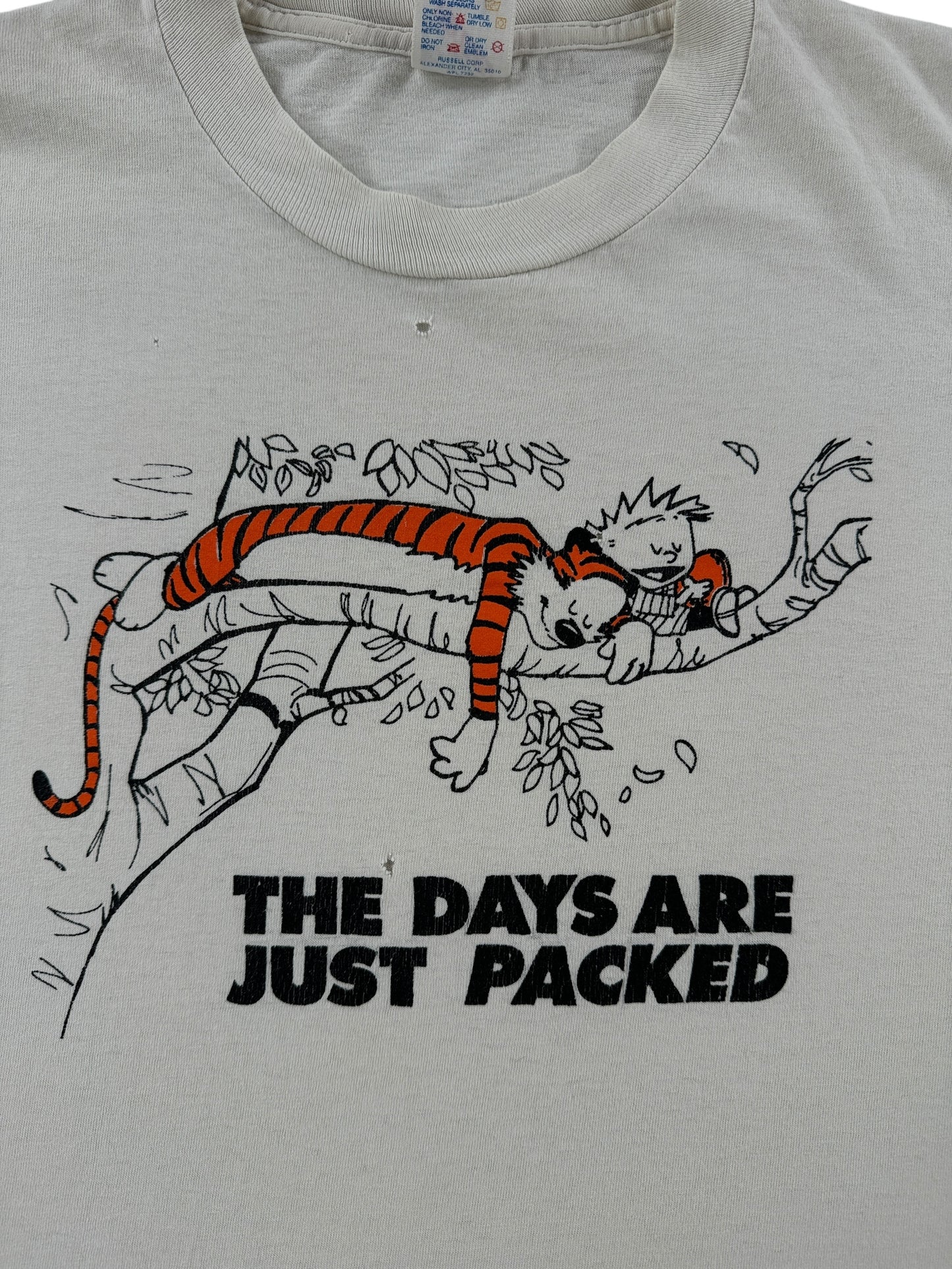 Graphic of Vintage Calvin & Hobbes Tee SZ L