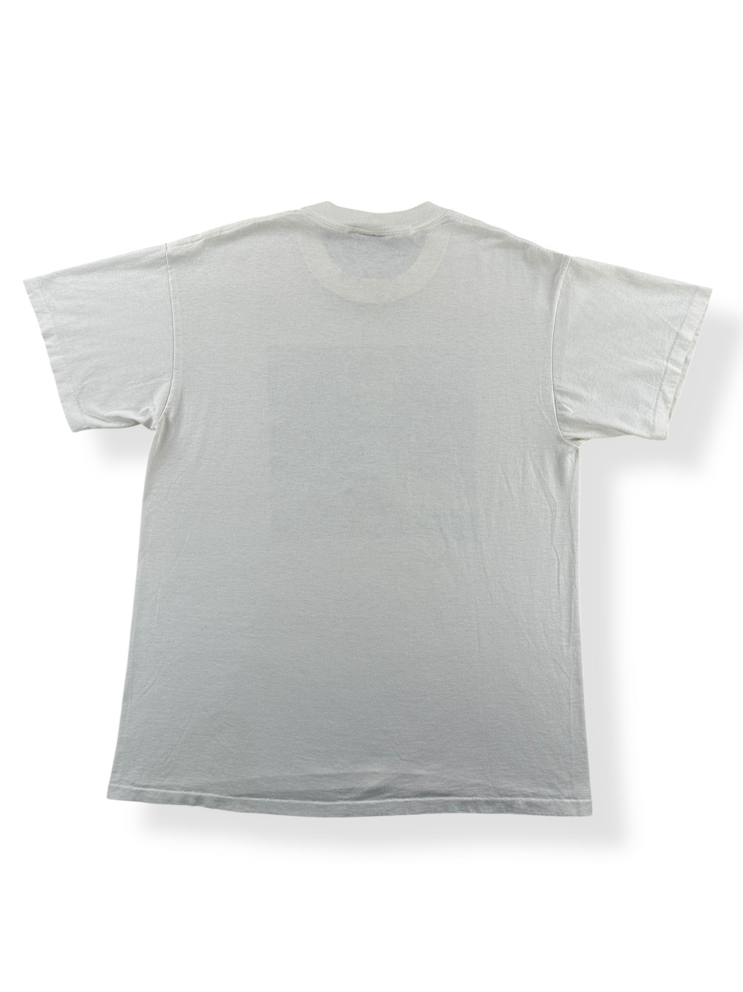 Back of Vintage 1993 David Bowie The Singles Rykodisc Oneita Tee SZ L