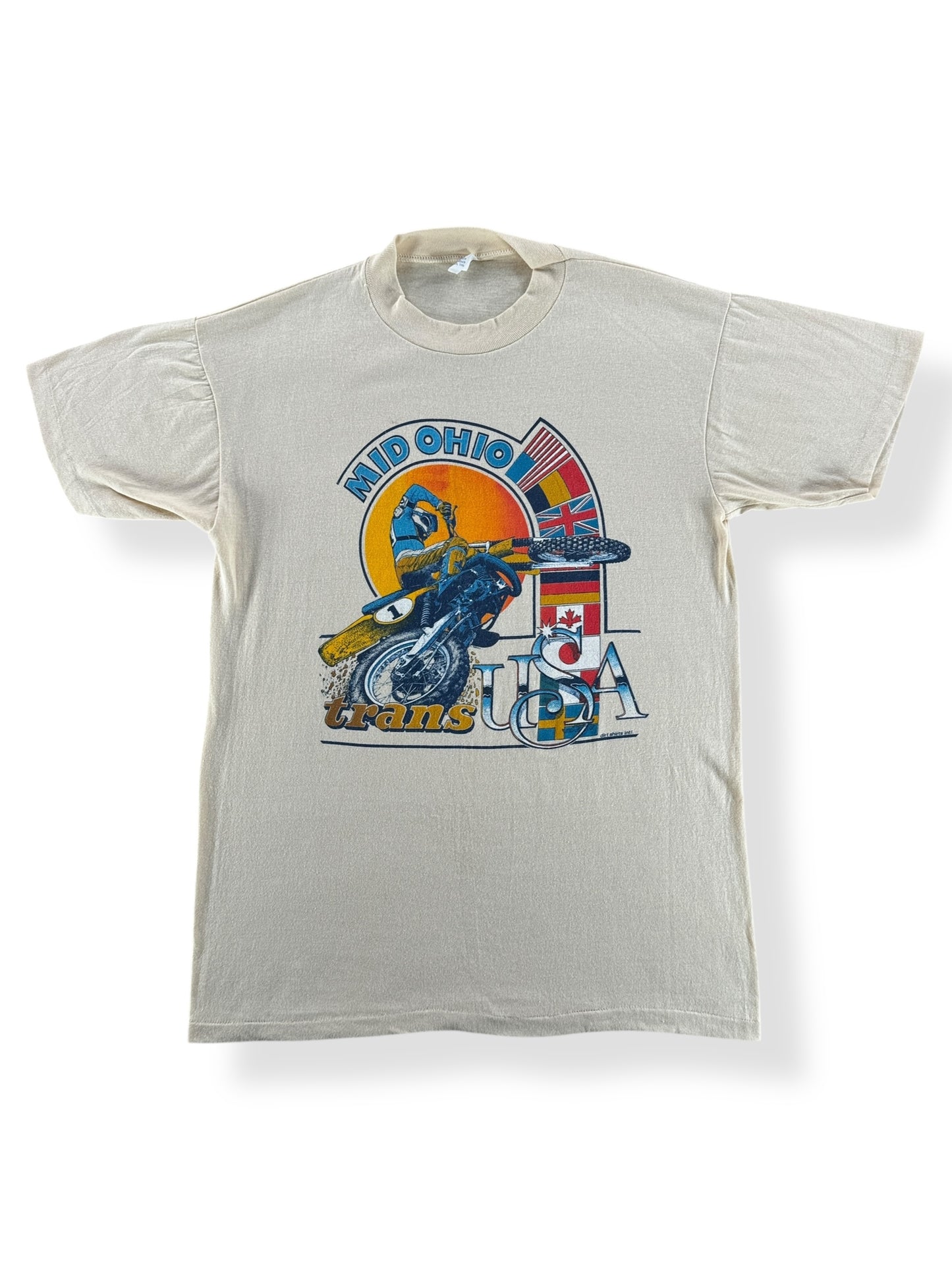 Front of Vintage Mid Ohio Trans USA Racing Tee SZ M