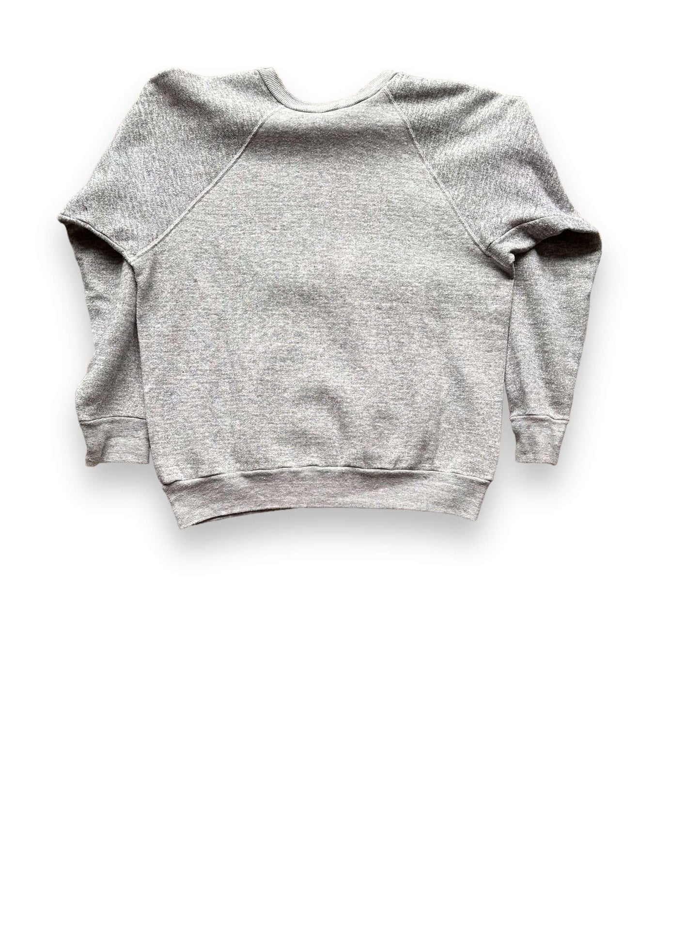 Rear View of Vintage Heather Grey Creslan Crewneck SZ M | Vintage Sweatshirt Seattle