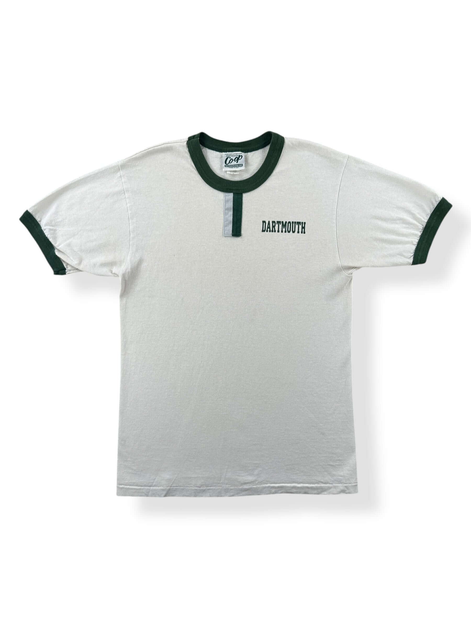 Front of Vintage Dartmouth Ringer Tee SZ S