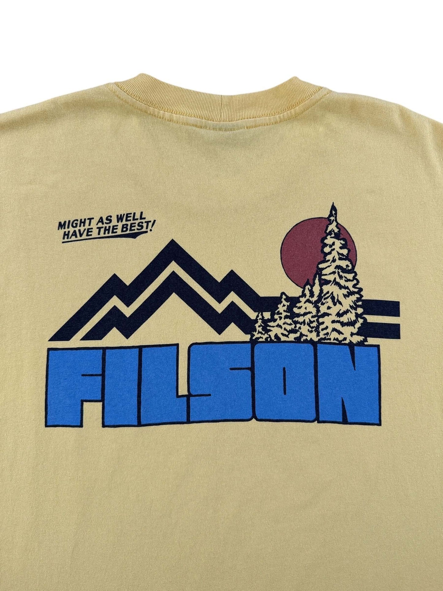 Back Graphic of Yellow Filson Frontier Graphic Tee SZ M