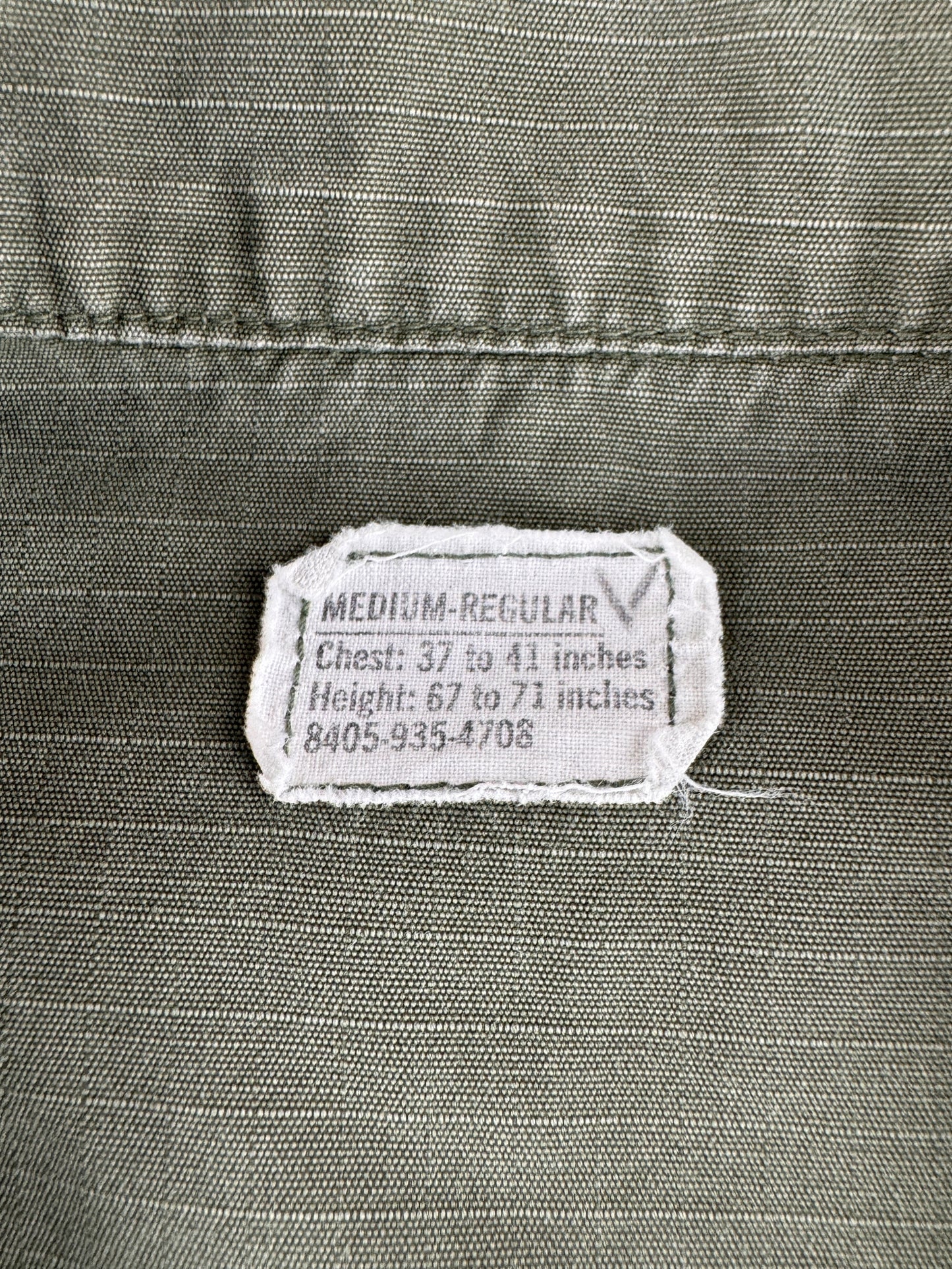 Tag on Vintage 4th Pattern Cotton Ripstop Jungle Jacket SZ XL