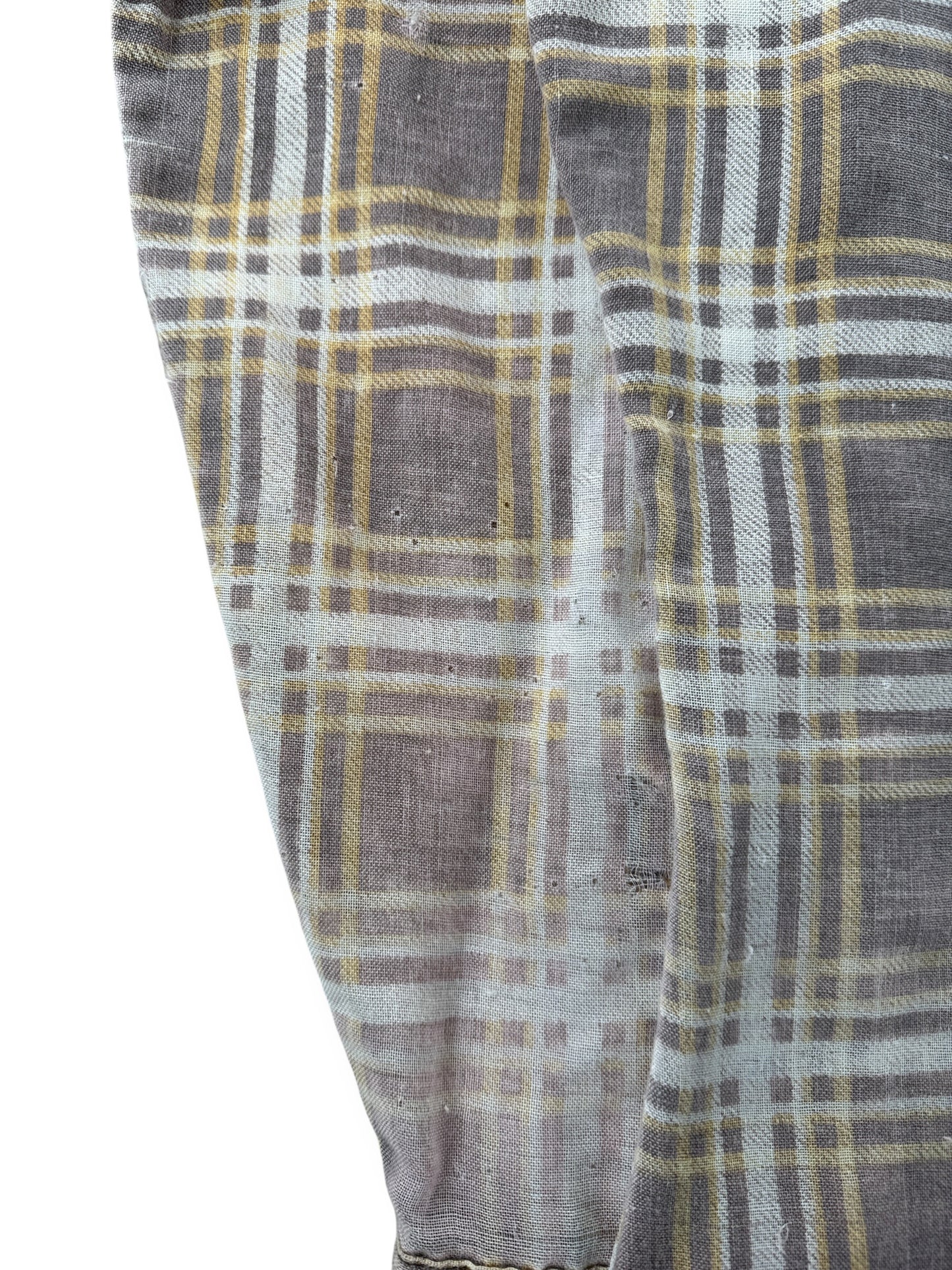 Wear on Vintage Wrangler Sheer Flannel SZ L