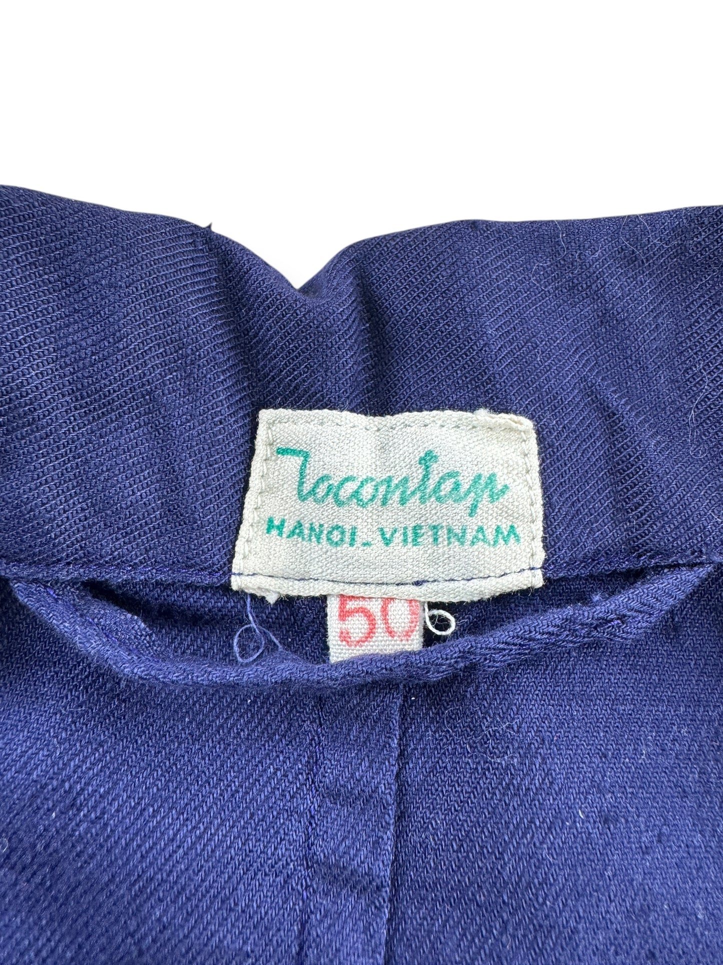 Tag on Vintage Contrast Stitch French Chore Coat SZ L