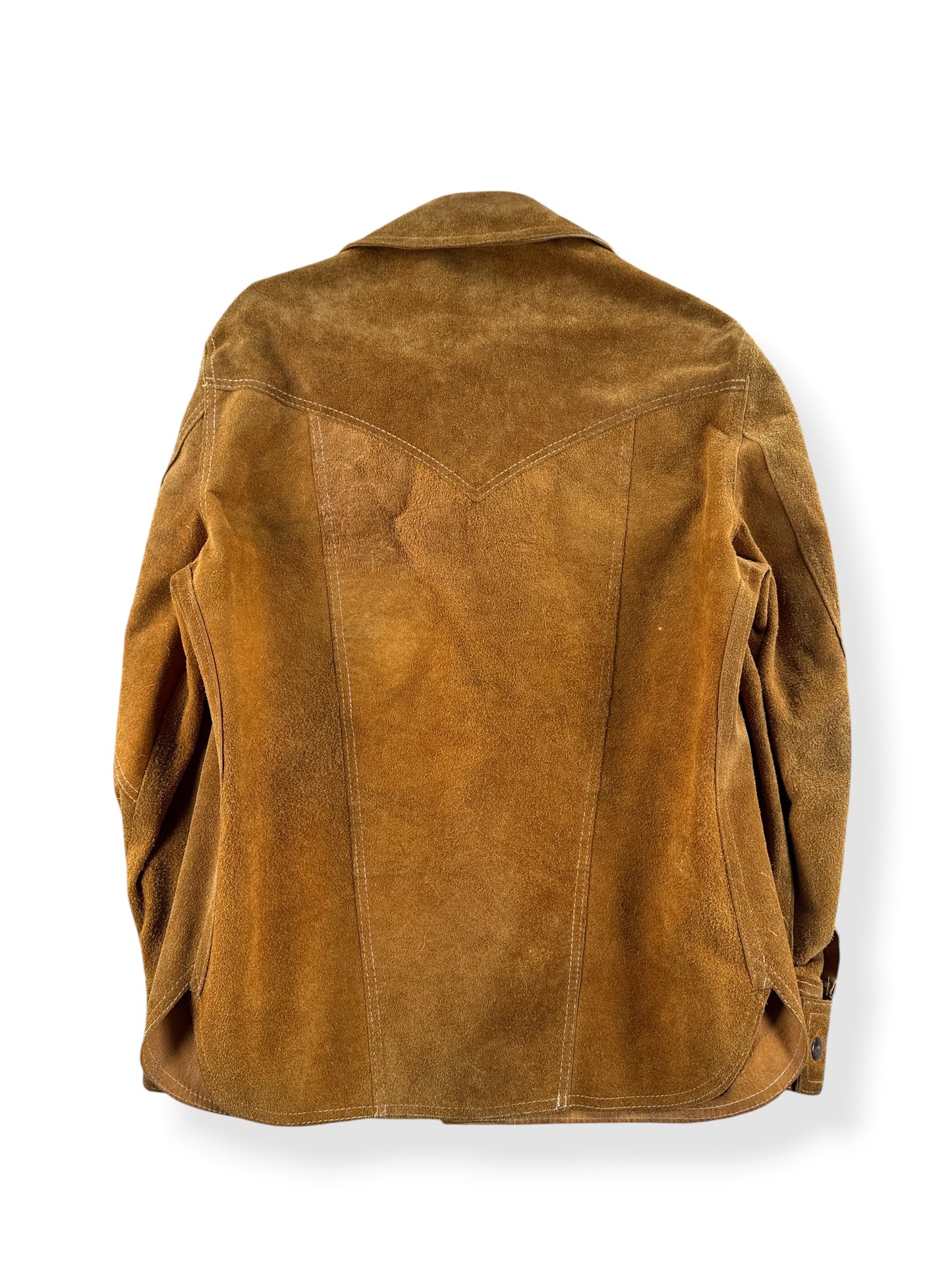 Back of Vintage Reversible Suede Shirt Jac SZ S