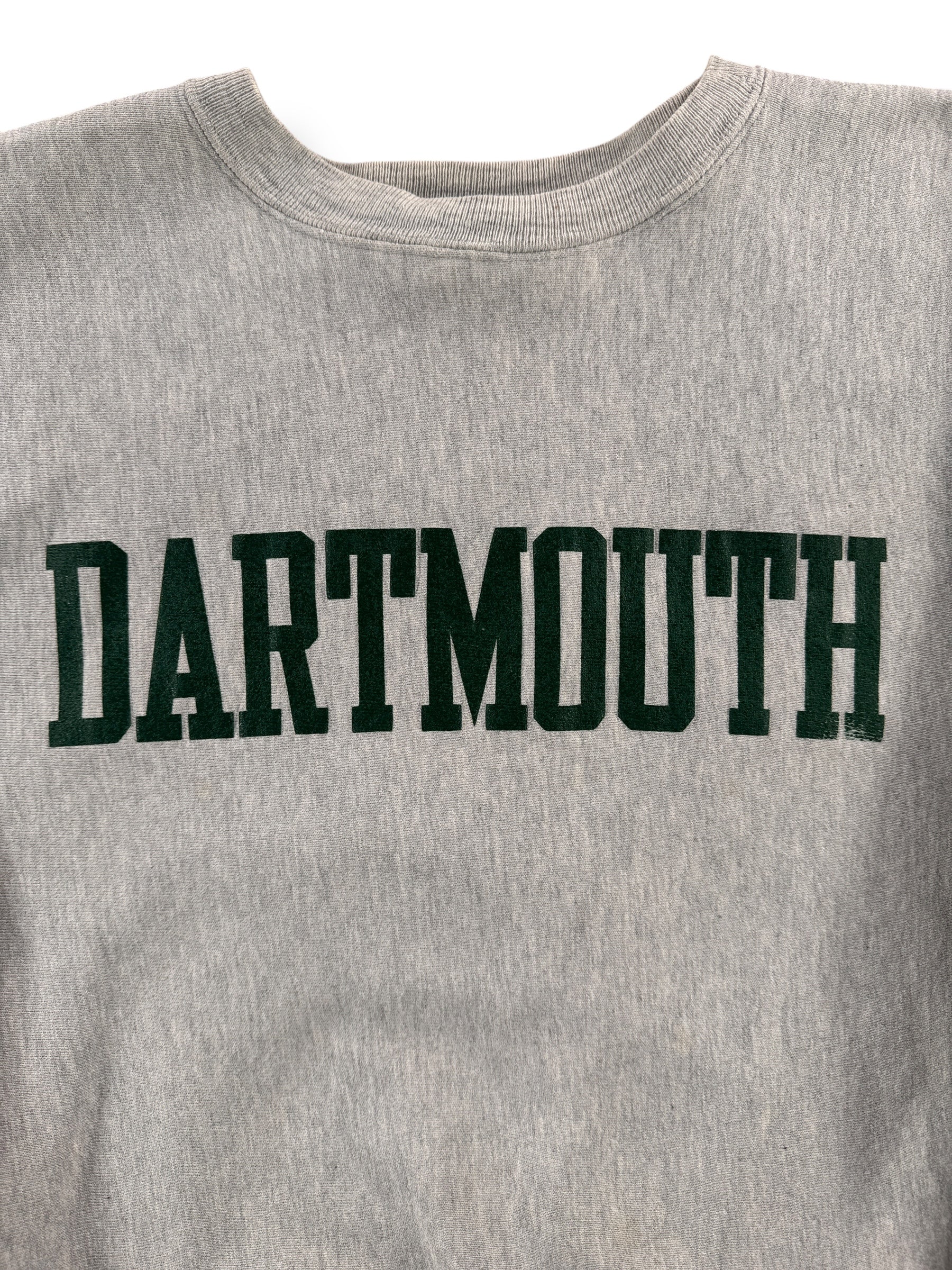 Front Graphic on Vintage Champion Reverse Weave Dartmouth Crewneck SZ M