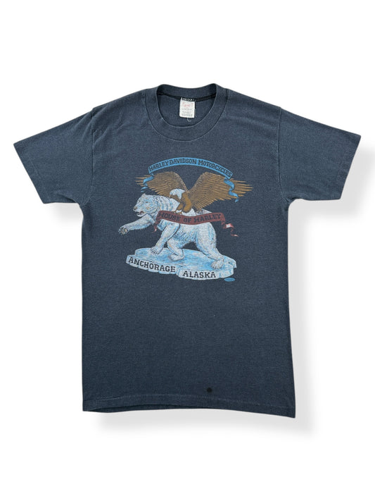 Front of Vintage House of Harley Anchorage Alaska Tee SZ S