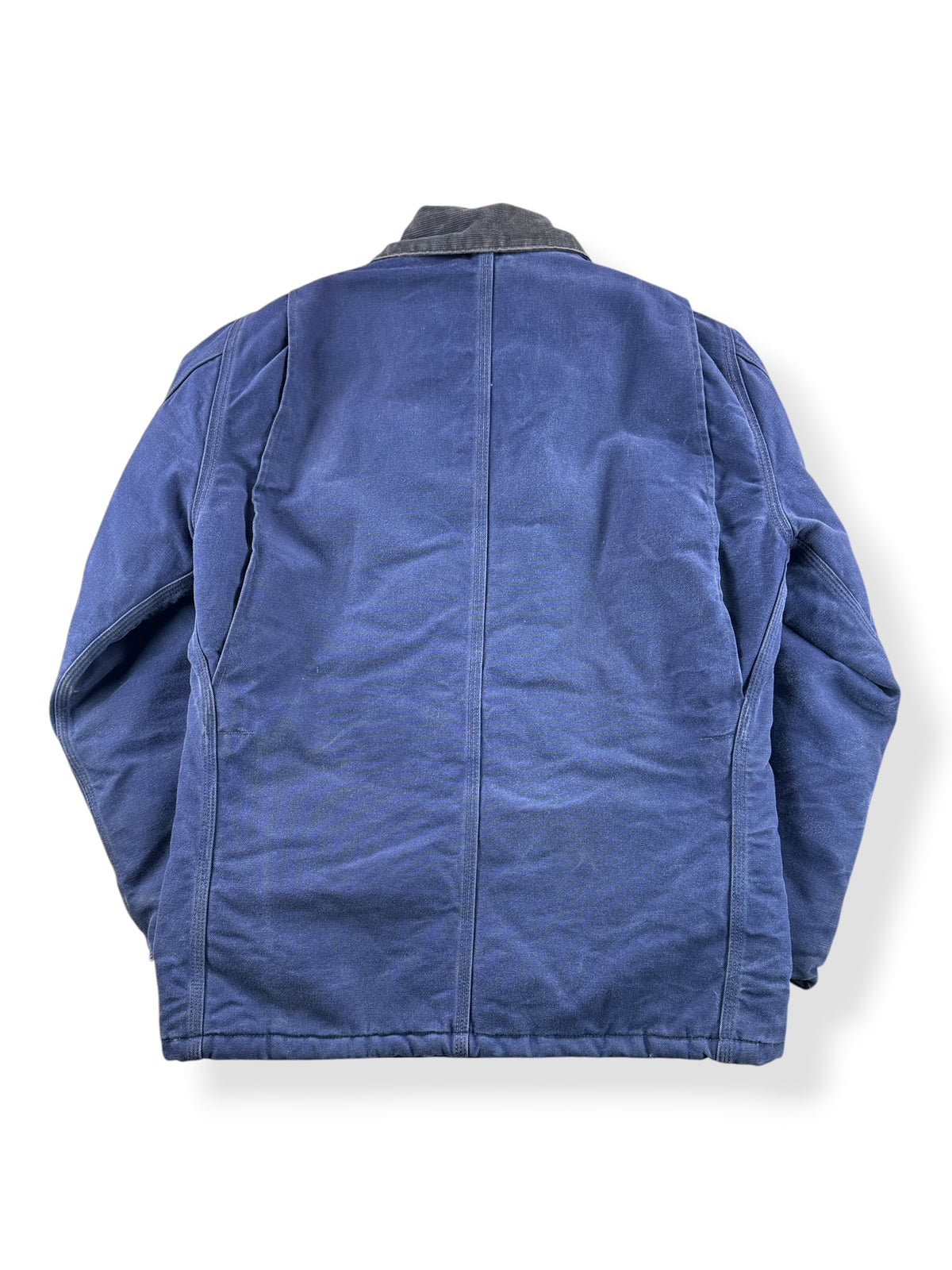 Back of Vintage Faded Blue Carhartt Arctic Jacket SZ 40