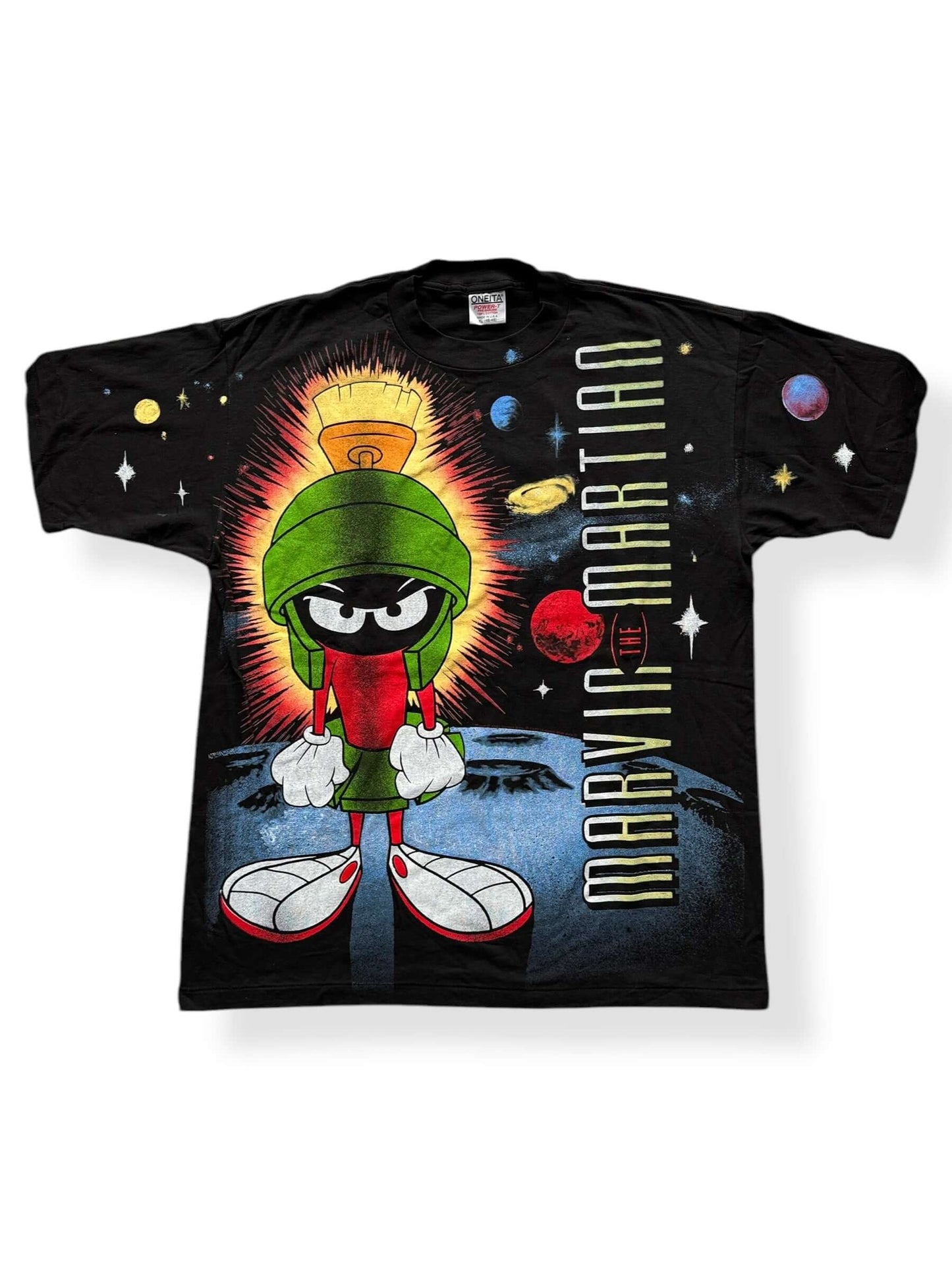 Front of Vintage Marvin the Martian All Over Print SZ XL