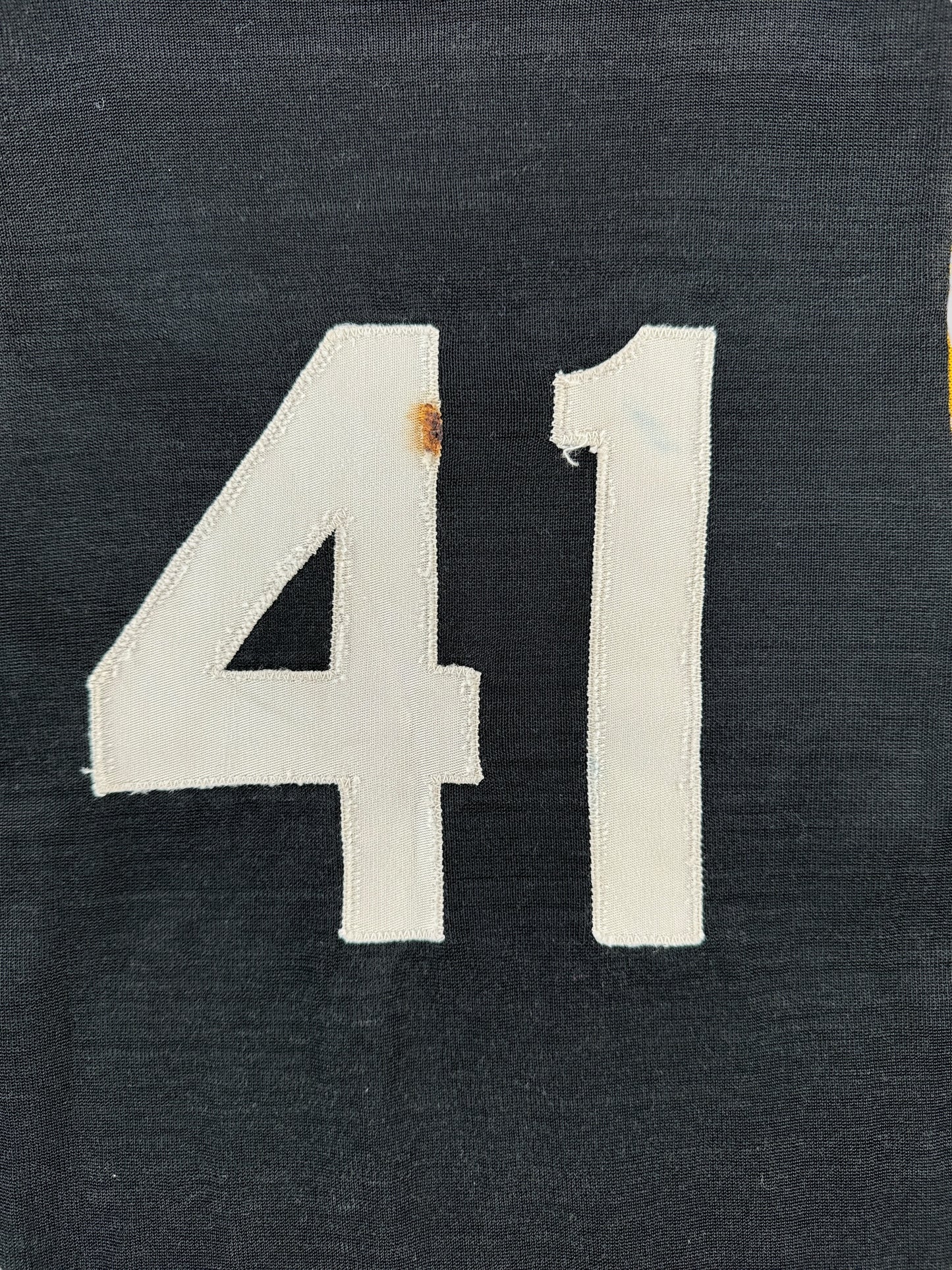 Back Number on Vintage Rockwood 41 Durene Jersey SZ S