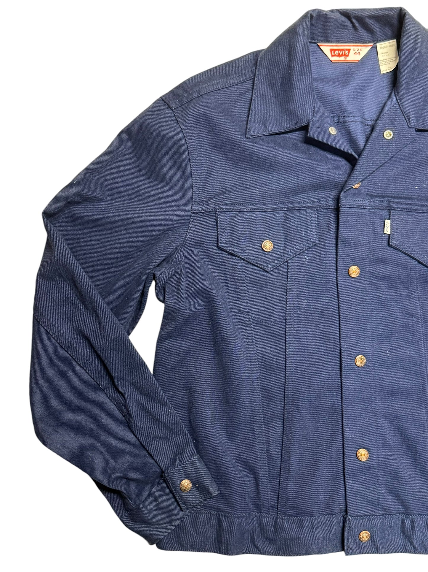 Right side view of 1970s Levi's Big E Moleskin Jacket L