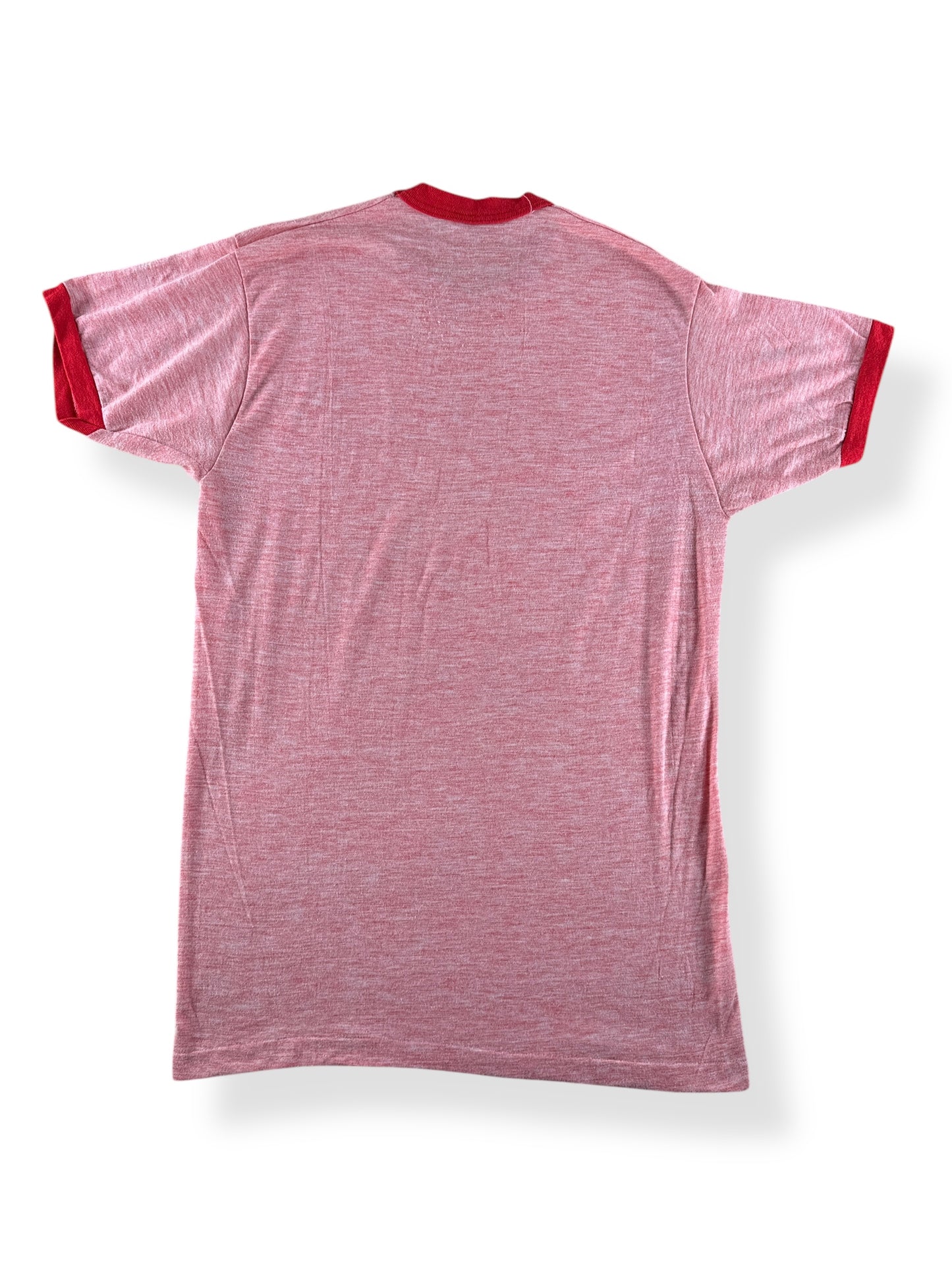 Back of Vintage Miracle Ranch Ringer Tee SZ S