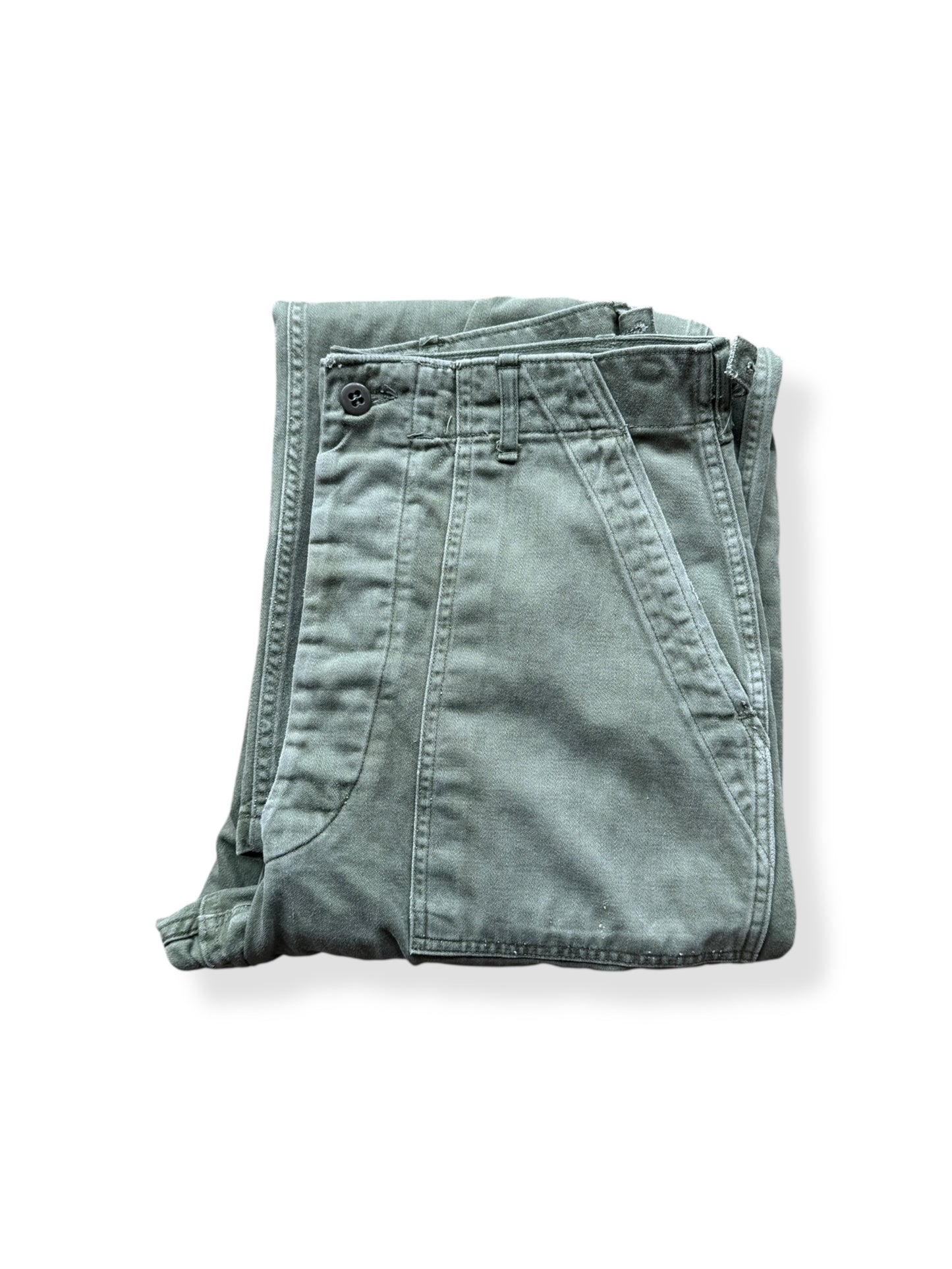 Folded Vintage 1950s Era OG-107 Trousers W32