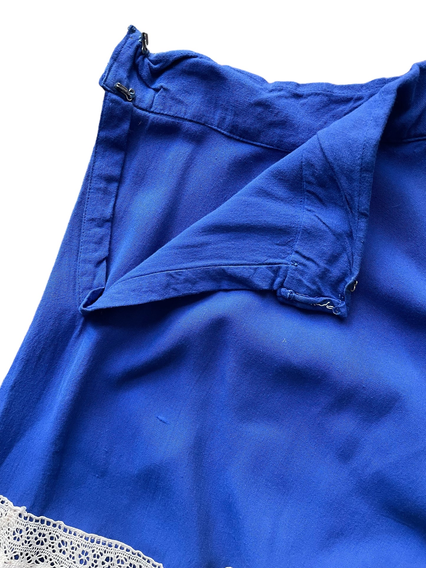 Waist view of 1950s Handmade Lace Circle Skirt SZ S-M