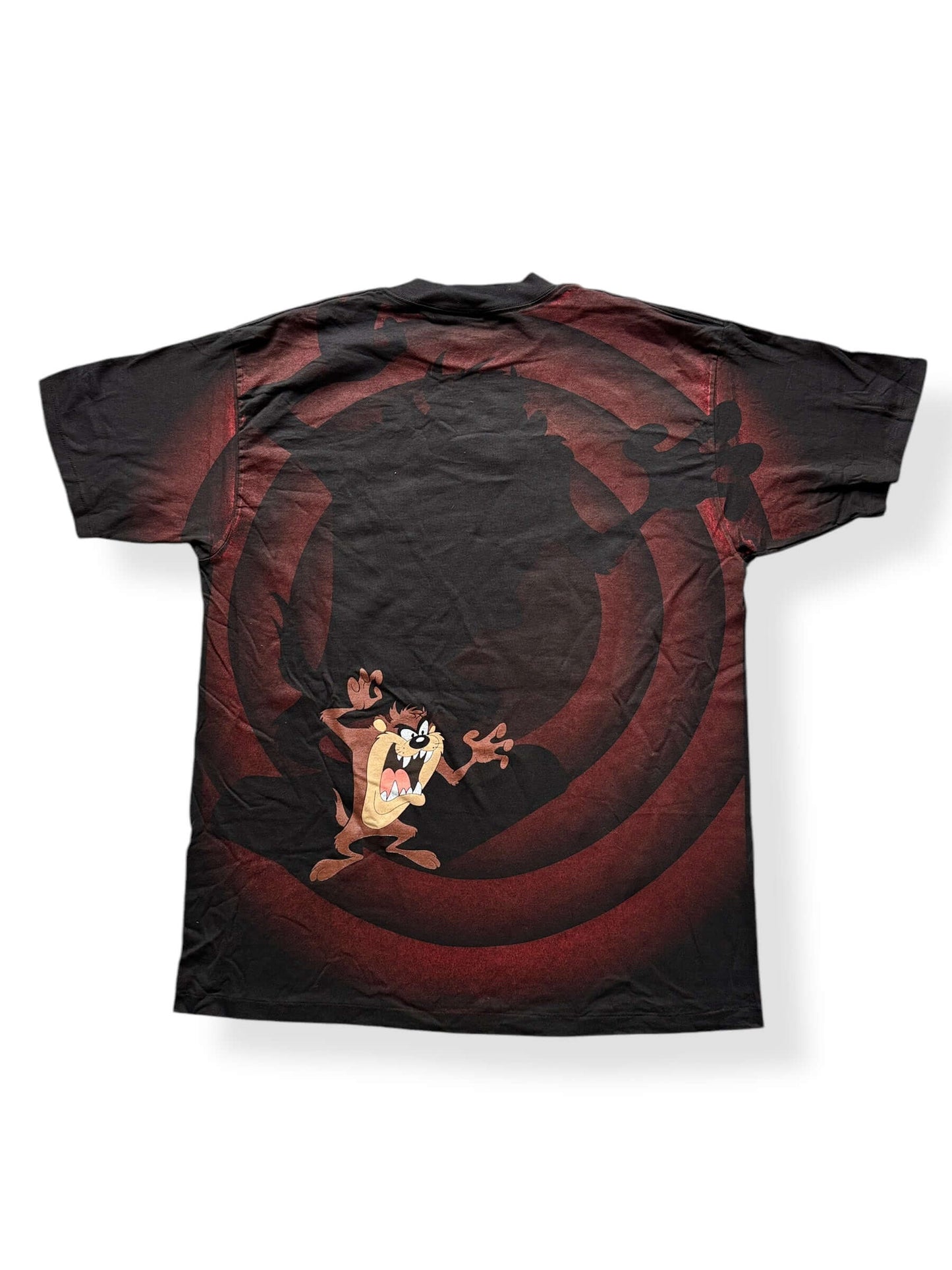 Back of Vintage NOS Oneita Taz All Over Print Spotlight Tee SZ XL