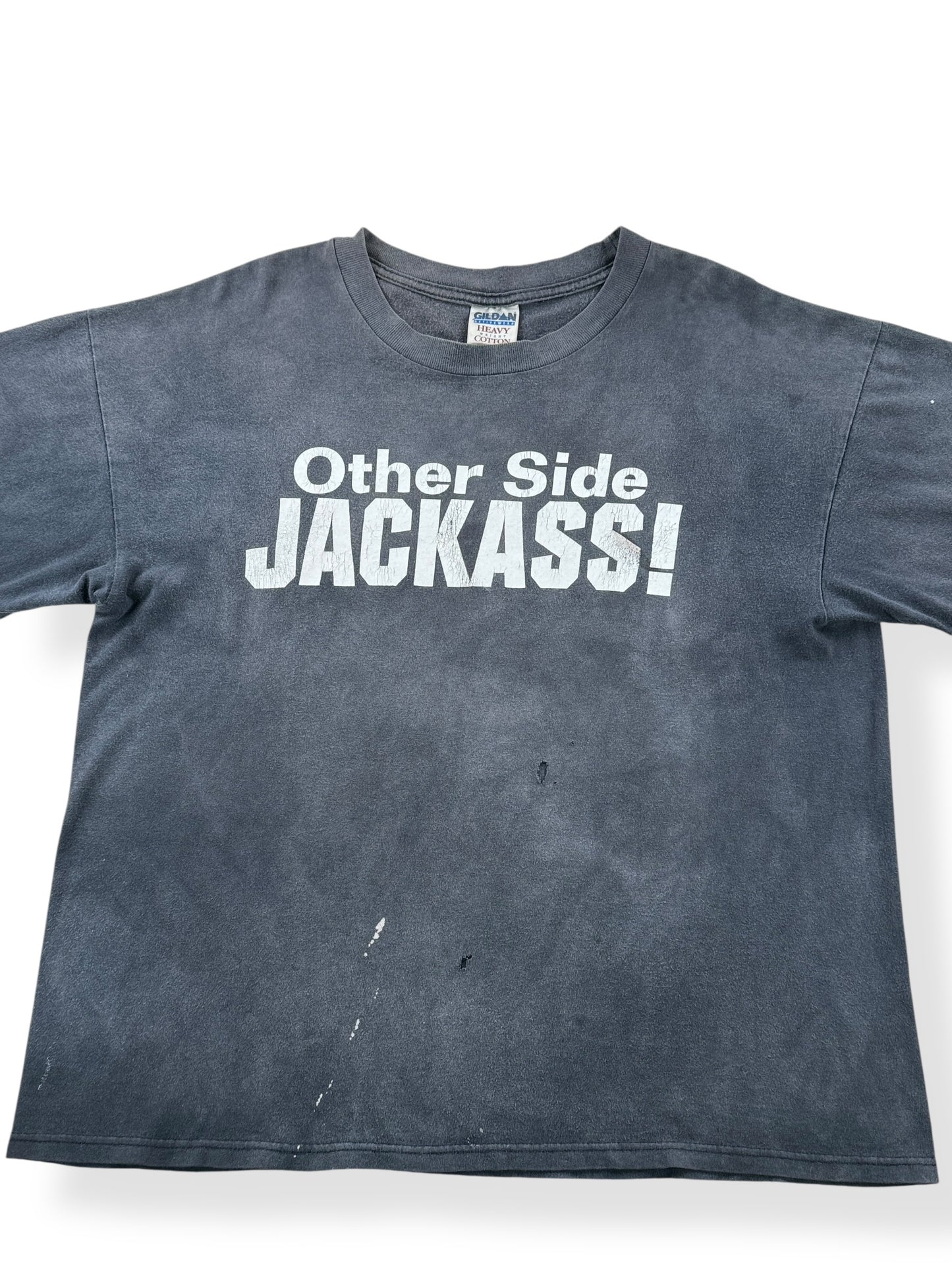 Front Close Up of Vintage Stone Cold 3:16 Tee SZ XL