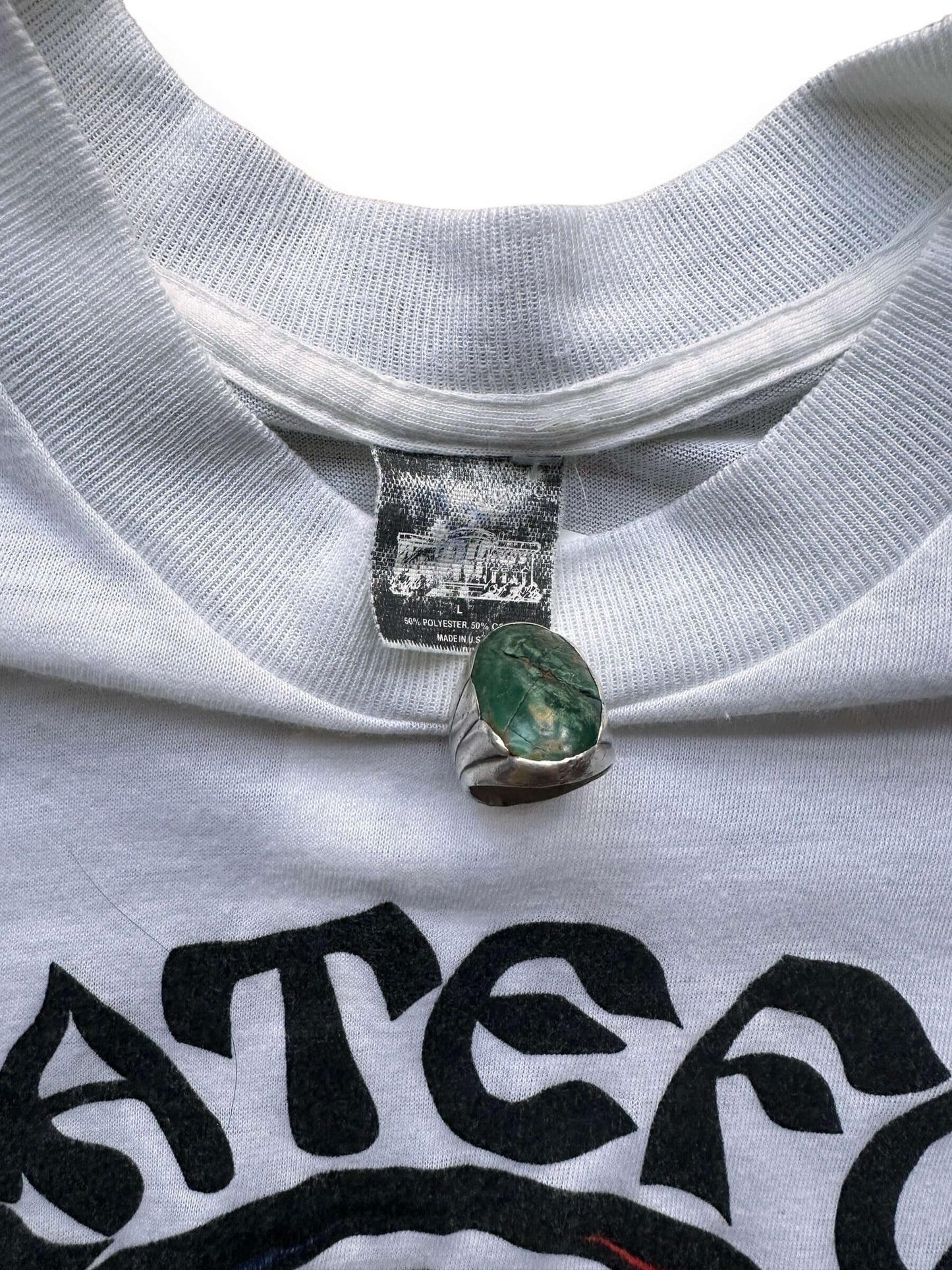Tag View of Vintage Grateful Dead Tee SZ L | Vintage Grateful Dead Tee Seattle | Barn Owl Vintage