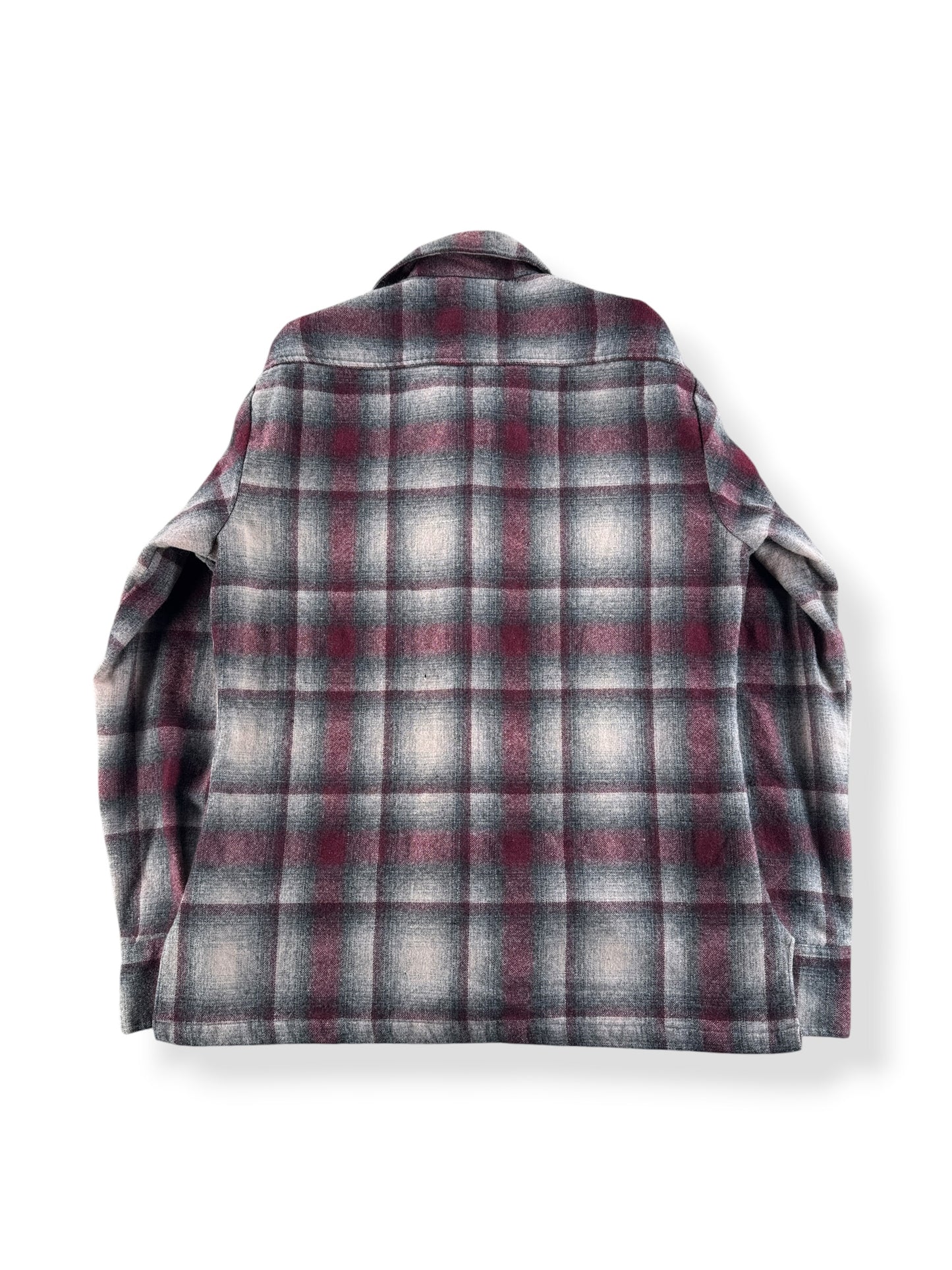 Back of Vintage Kennington Wool Blend Flannel SZ S