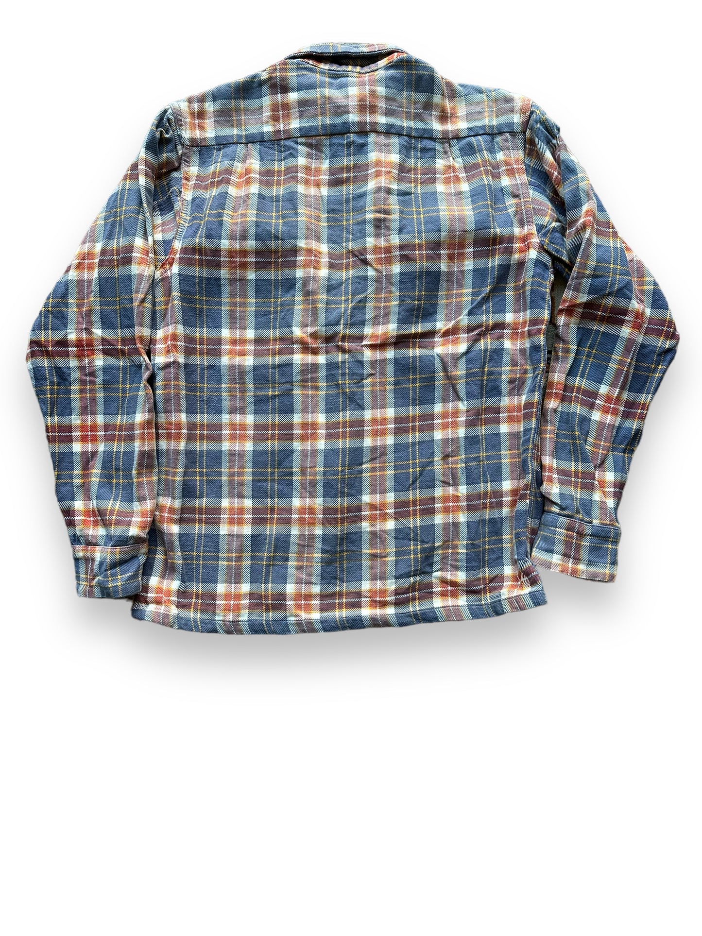 Rear View of Vintage Guymont Cotton Flannel SZ M | Vintage Loop Collar Shirt Seattle | Barn Owl Vintage Seattle