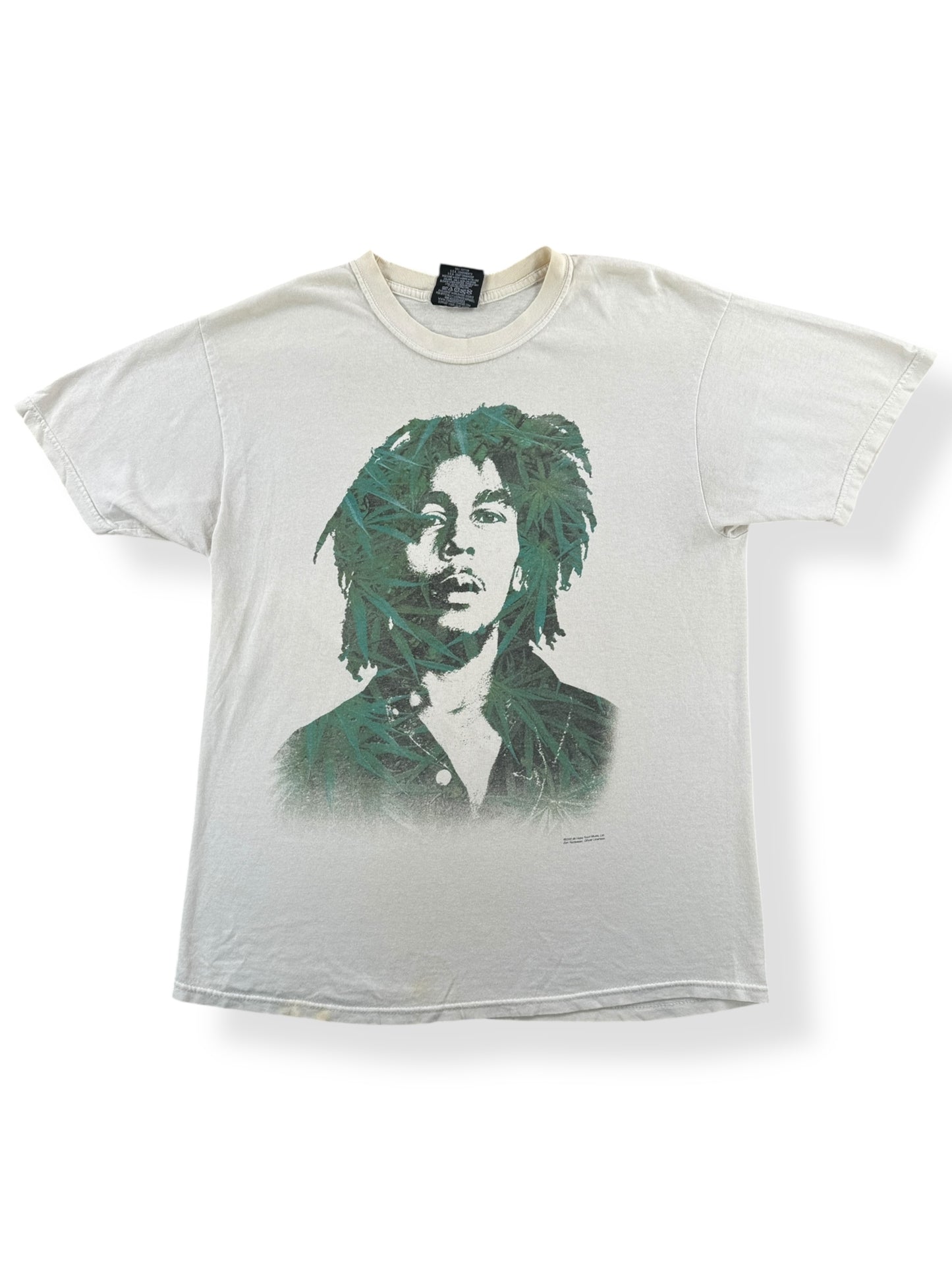 Front of Vintage Y2k Zion Rootswear Bob Marley Tee SZ L