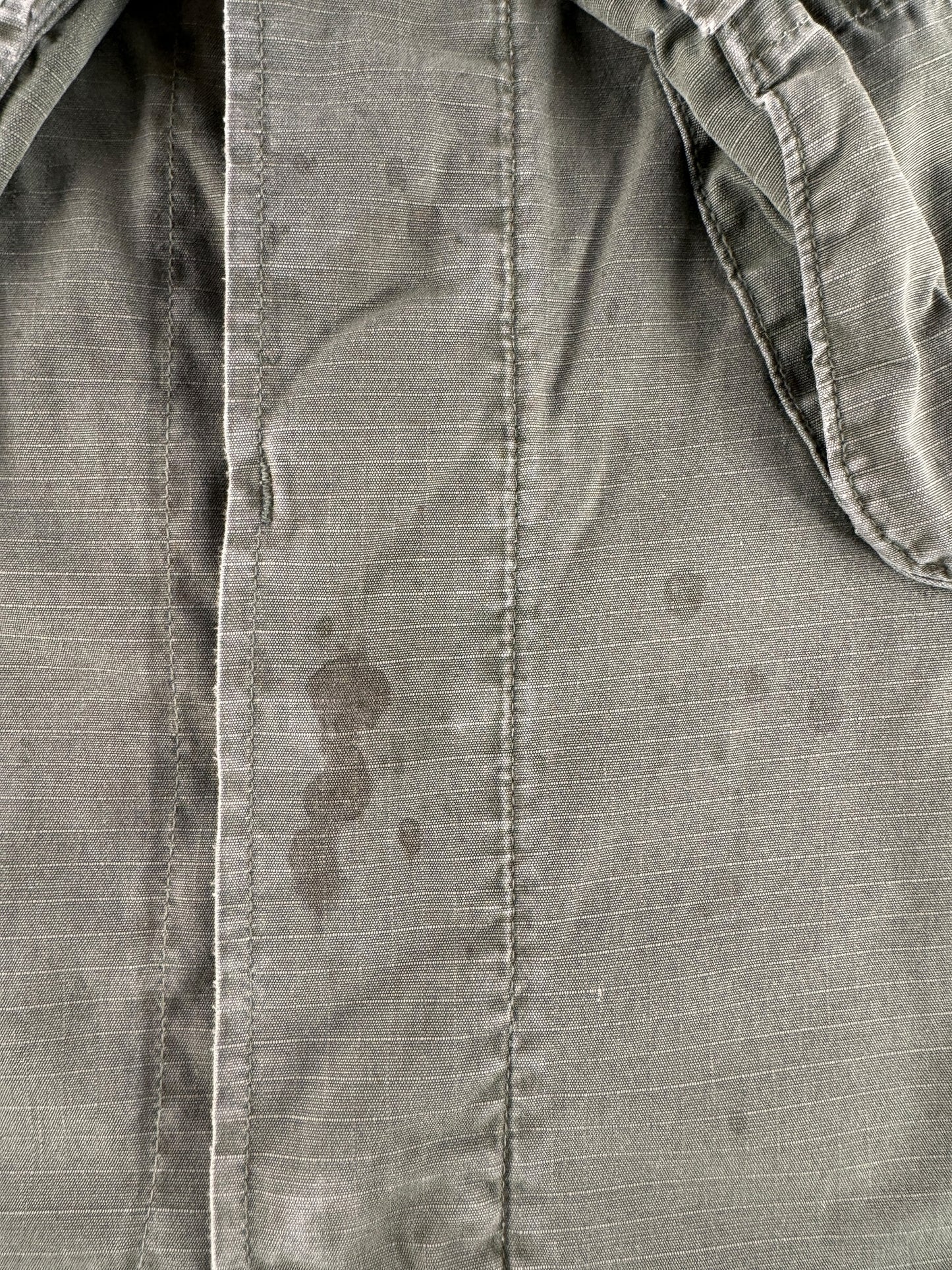 Stains on Vintage 4th Pattern Cotton Ripstop Jungle Jacket SZ XL