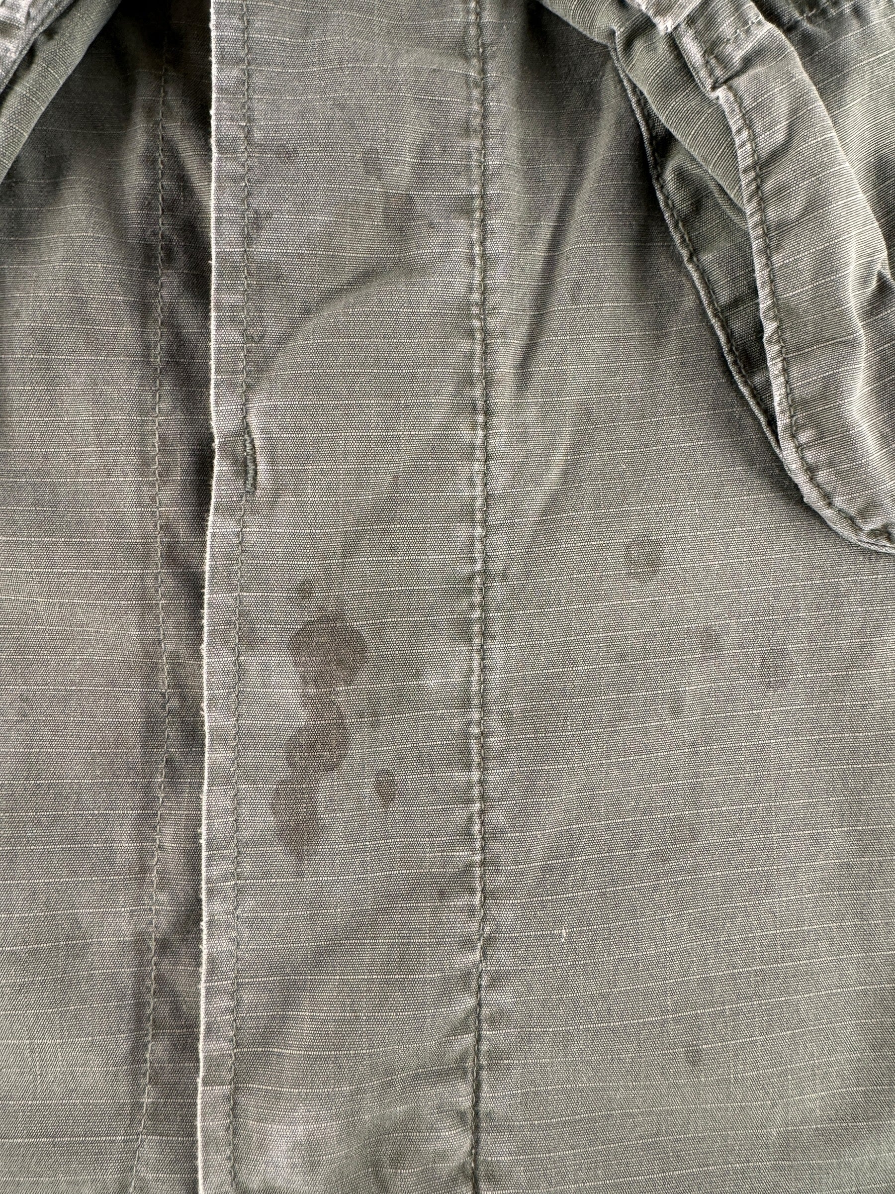 Stains on Vintage 4th Pattern Cotton Ripstop Jungle Jacket SZ XL