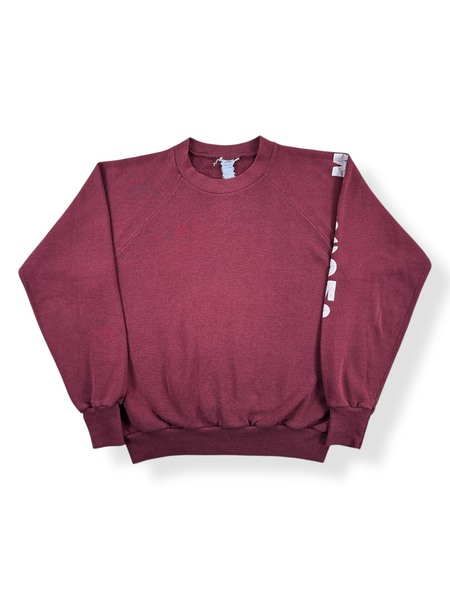Front of Vintage Masscomp Burgundy Crewneck SZ M