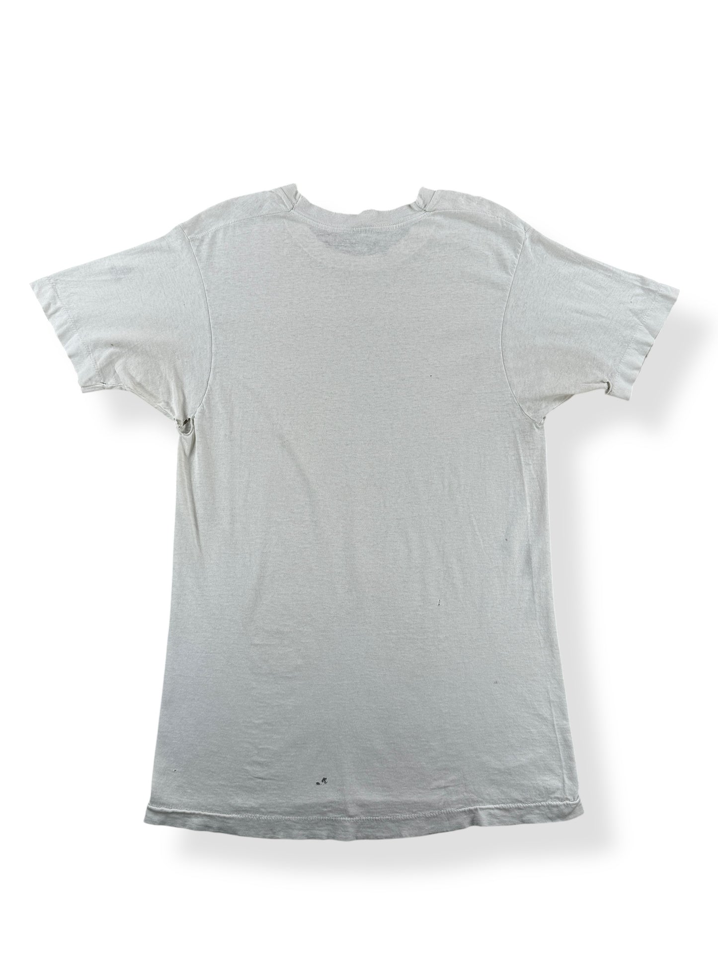 Back of Vintage White Blank Tee SZ M AS IS