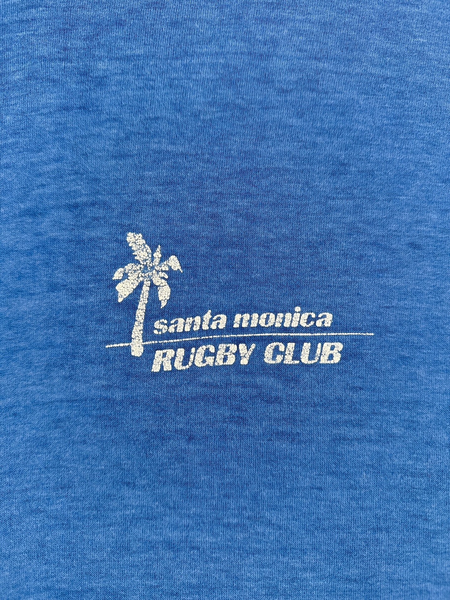 Front Graphic of Vintage Santa Monica Rugby Club Tee SZ L