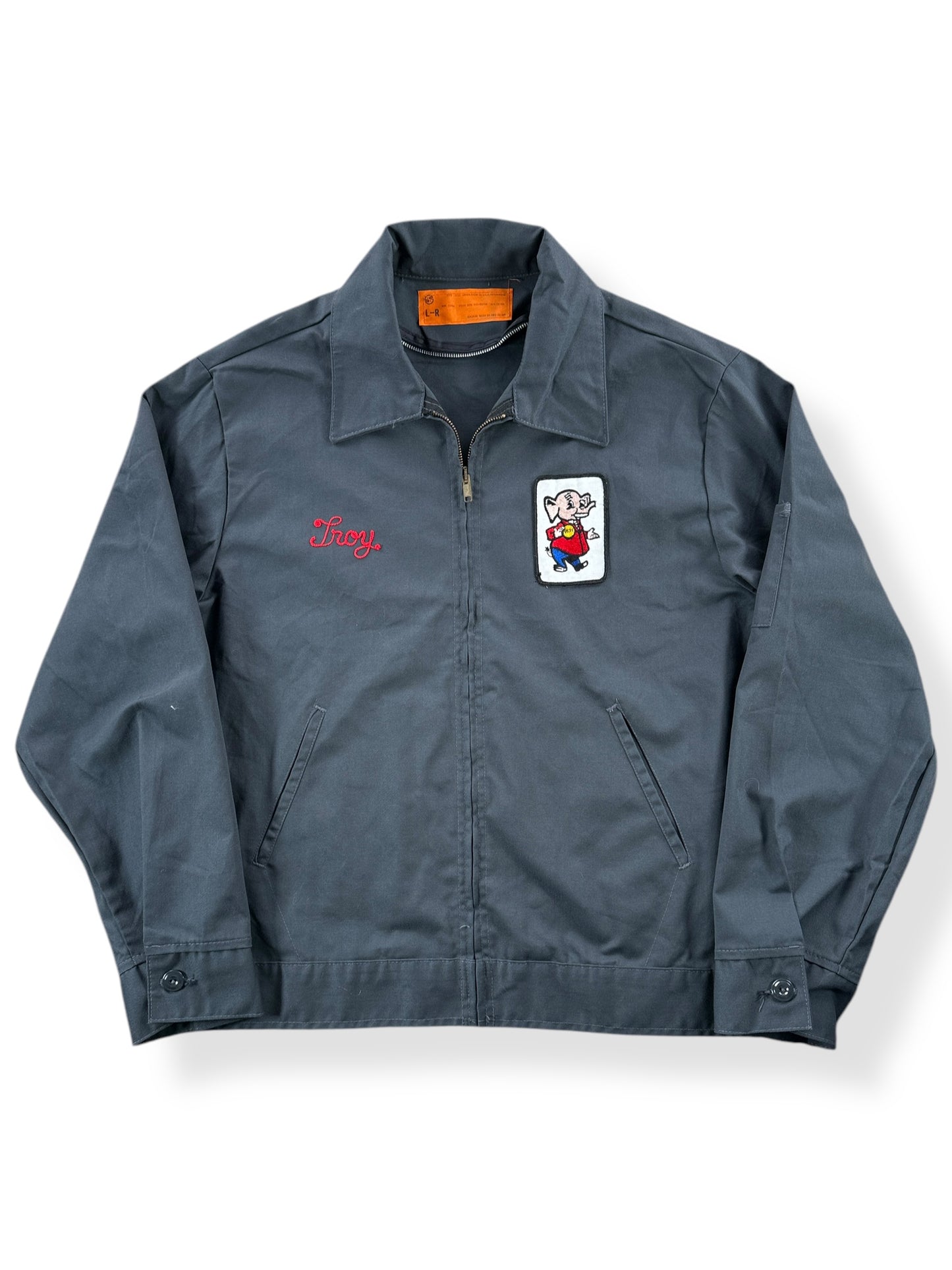 Front of Vintage Troy Shop Jacket SZ L