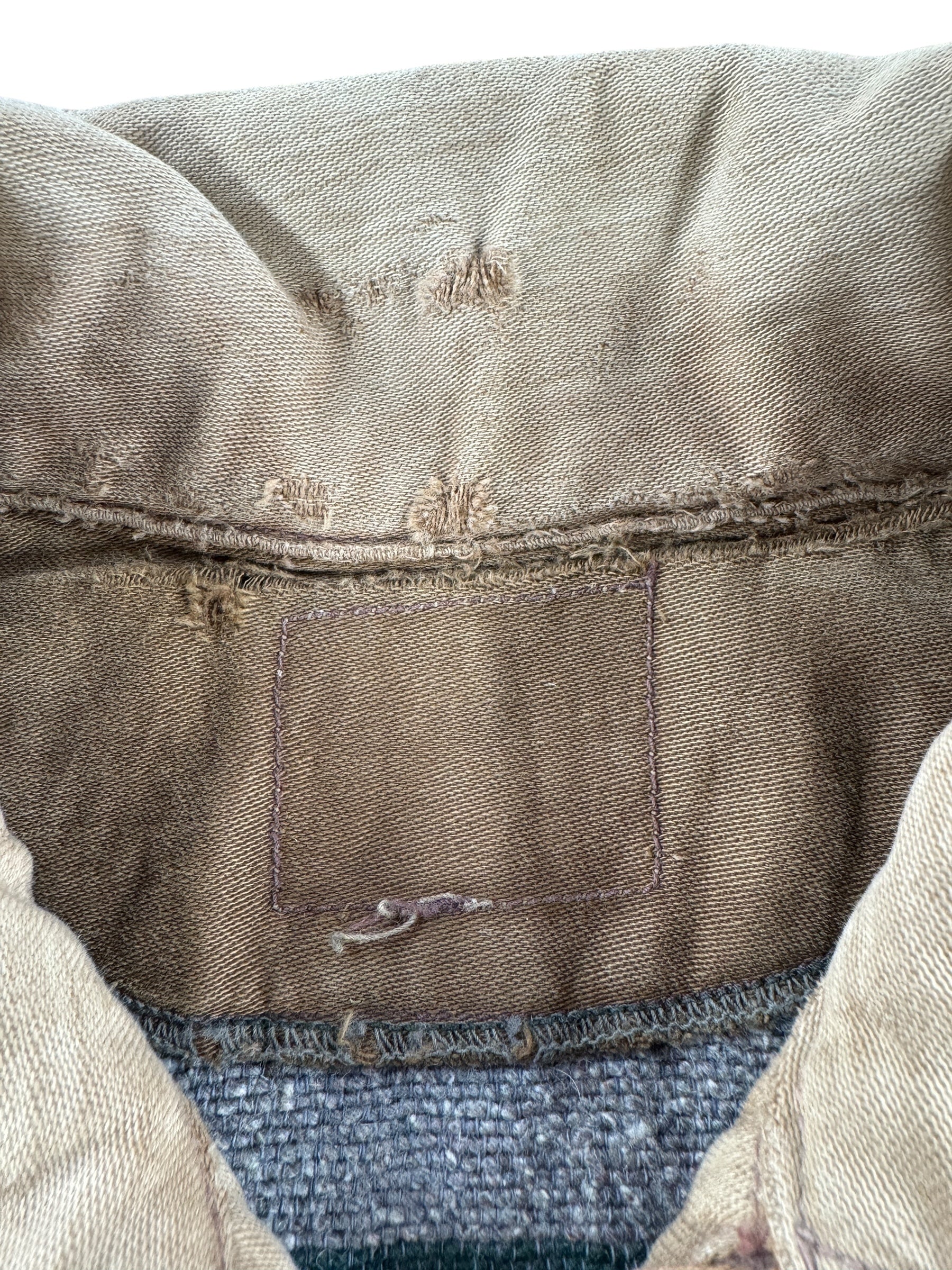 Missing Tag on Vintage 40s Era Blanket Lined Work Jacket SZ S