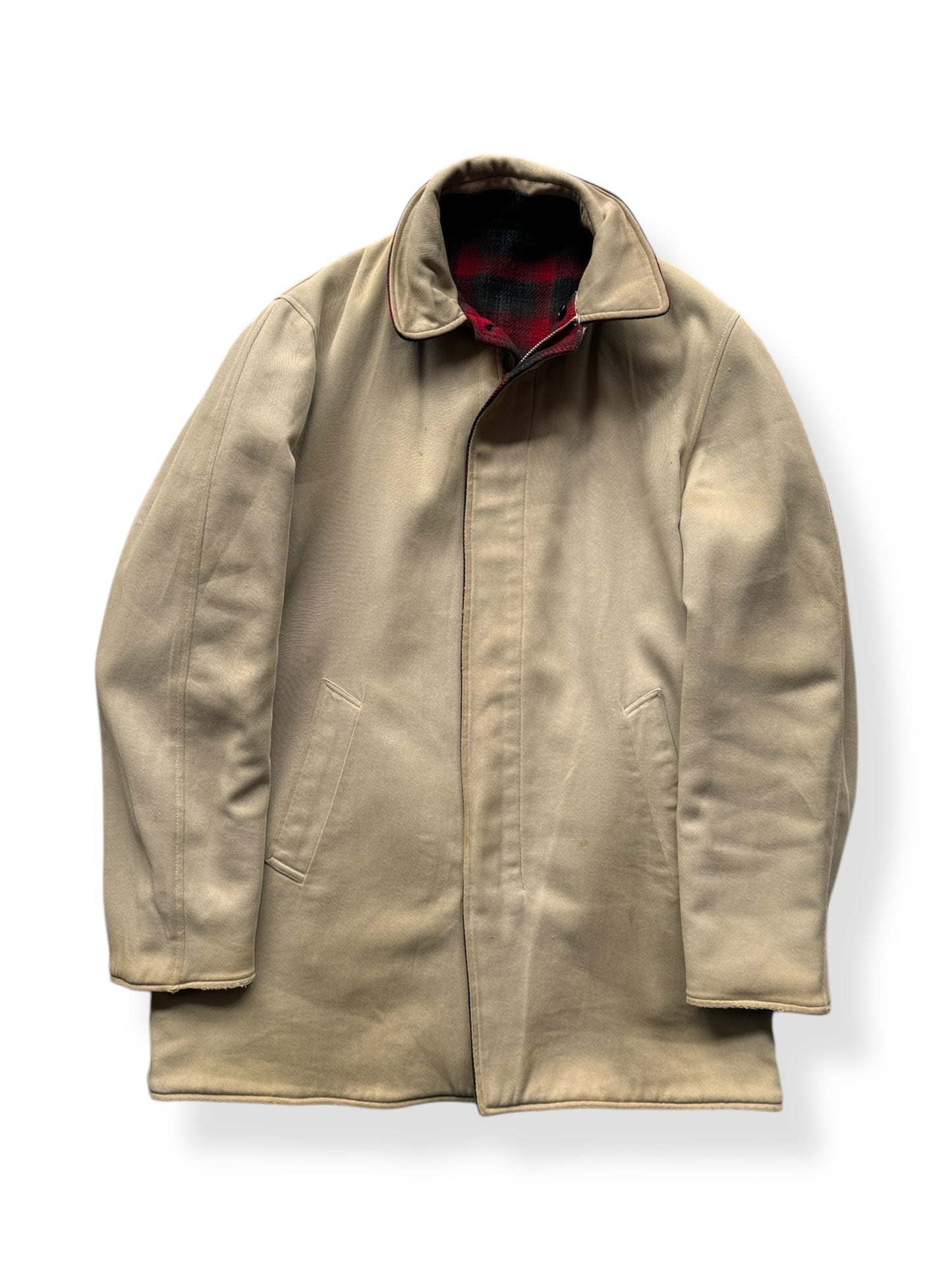 Reversed Side of Vintage Reversible Pendleton Coat SZ XL