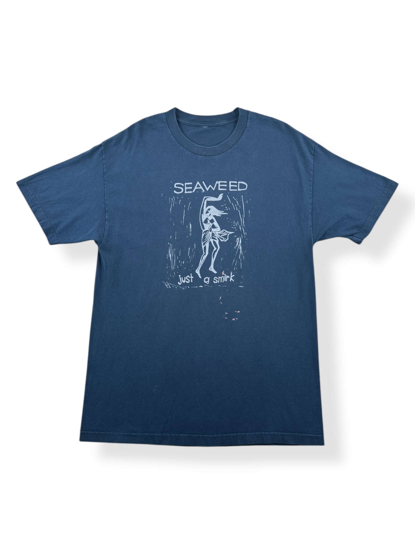 Front of Vintage Tacoma's Own Seaweed Just a Smirk Tee SZ L