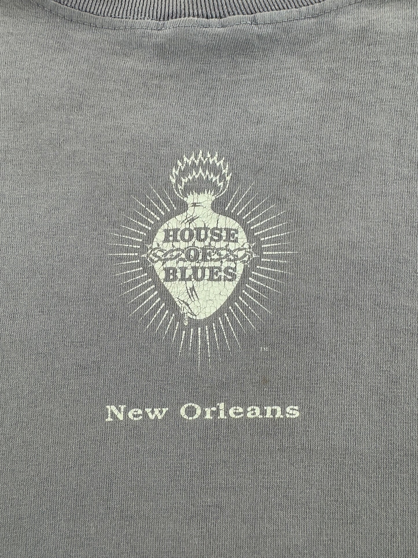 Back Graphic of Vintage House of Blues Devil Fishing Tee SZ L