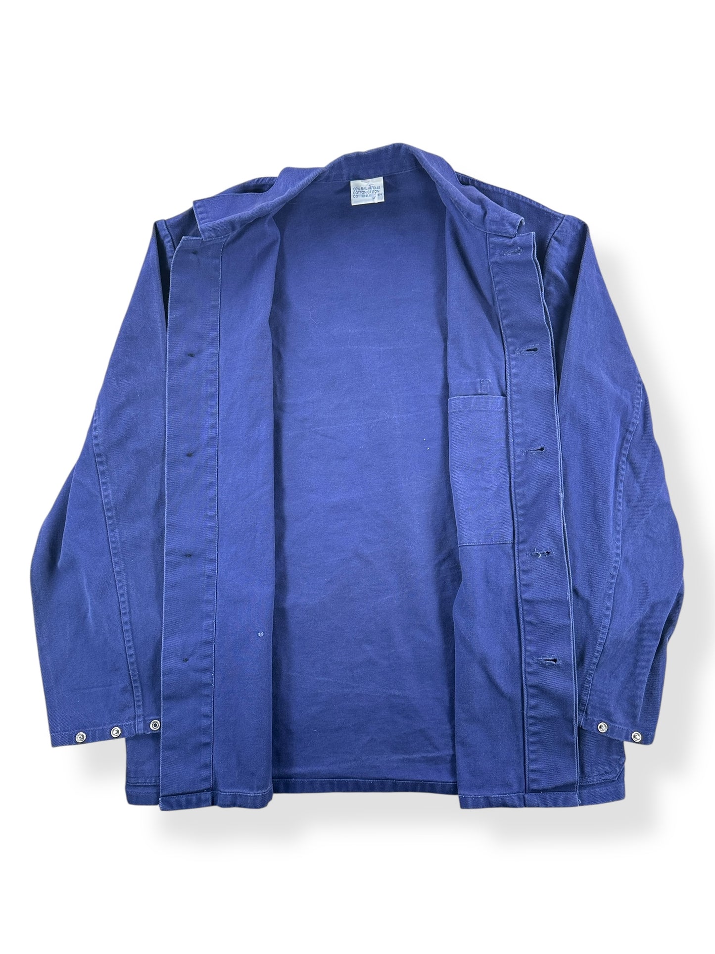 Inside of Vintage Repaired Euro Work Coat SZ L