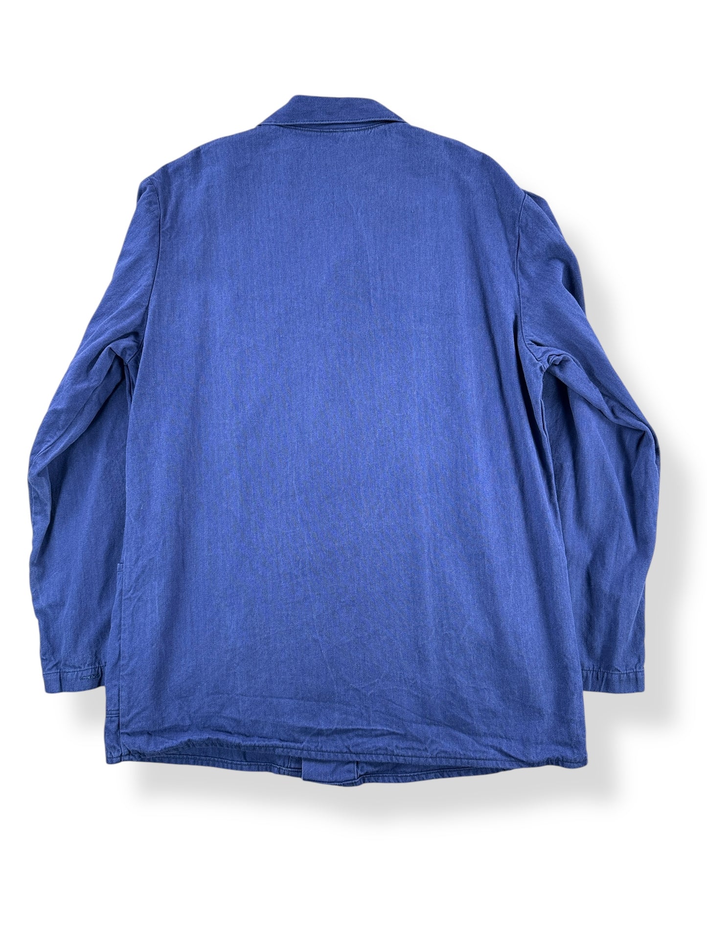 Back of Vintage HBT Euro Work Jacket SZ L Long