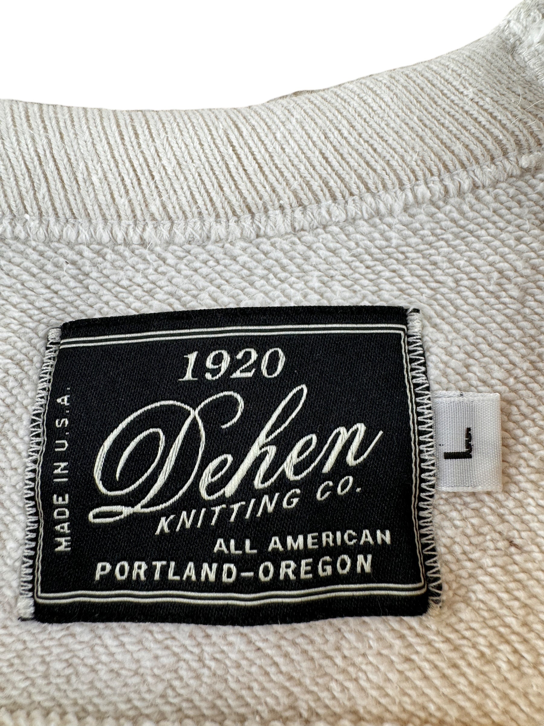 Tag on Modern Dehen Heavy Duty Crew White SZ L