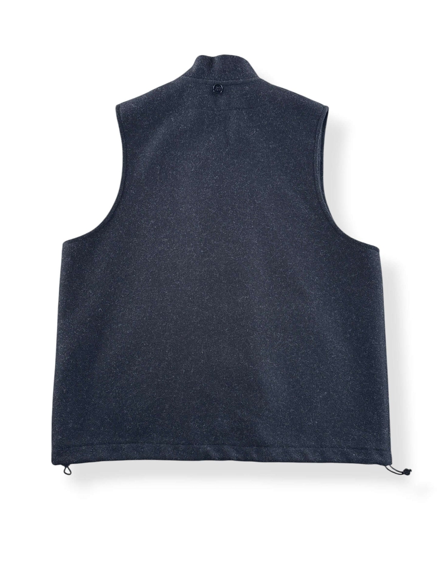 Back of Filson Wool Zip Vest SZ L