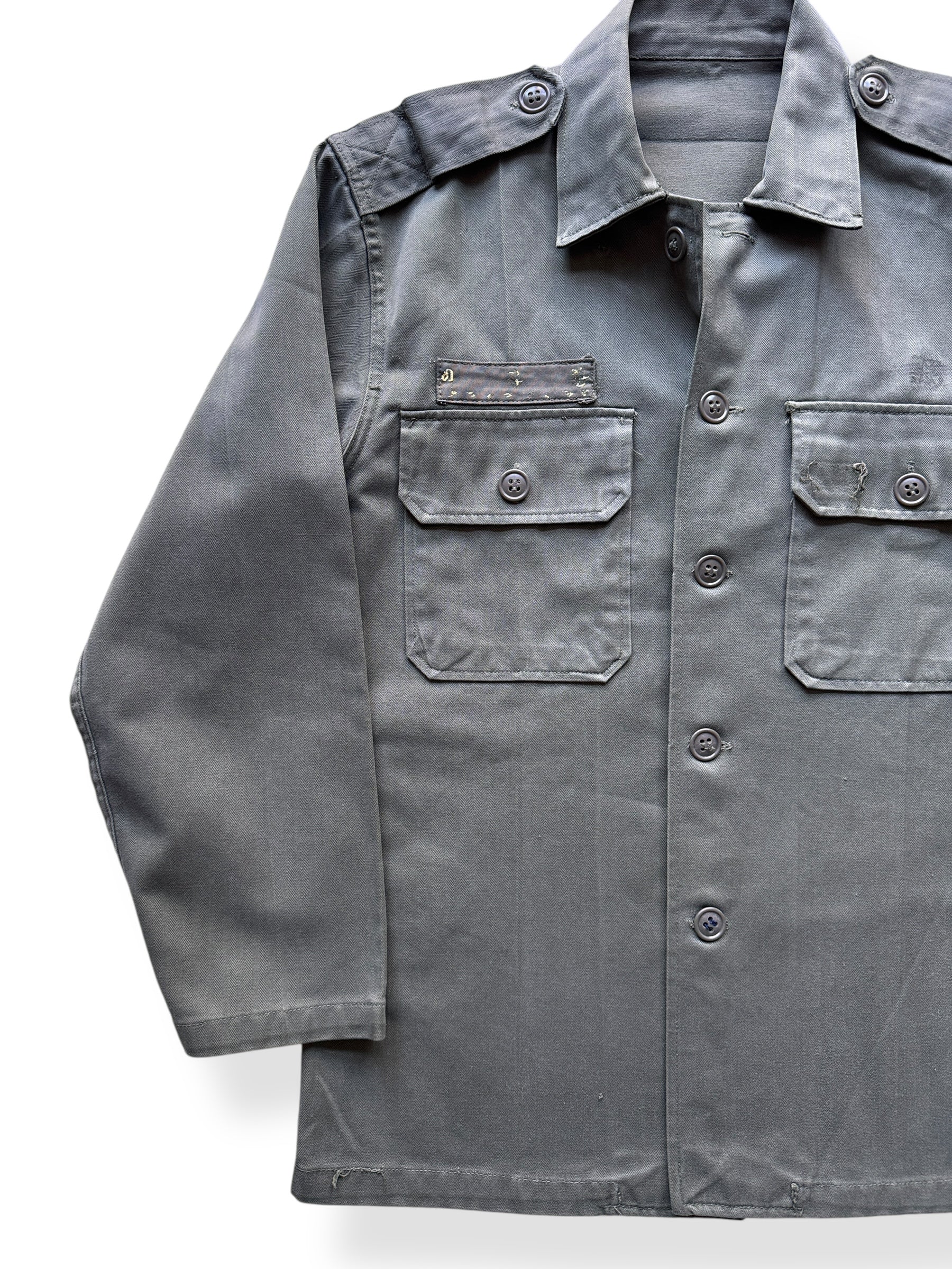 Front Right of Viet Nam Era HBT Shirt SZ M