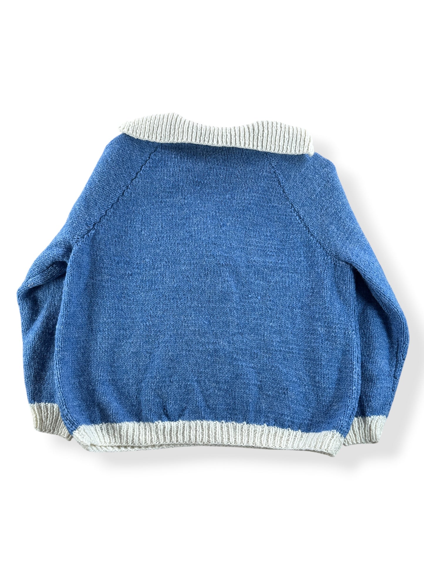 Back of Vintage Sailor Style Knit Sweater SZ L