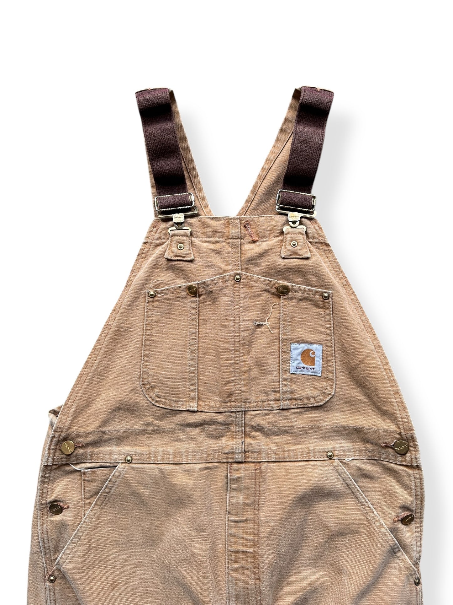 Front Top of Vintage Carhartt Bib Overalls W36