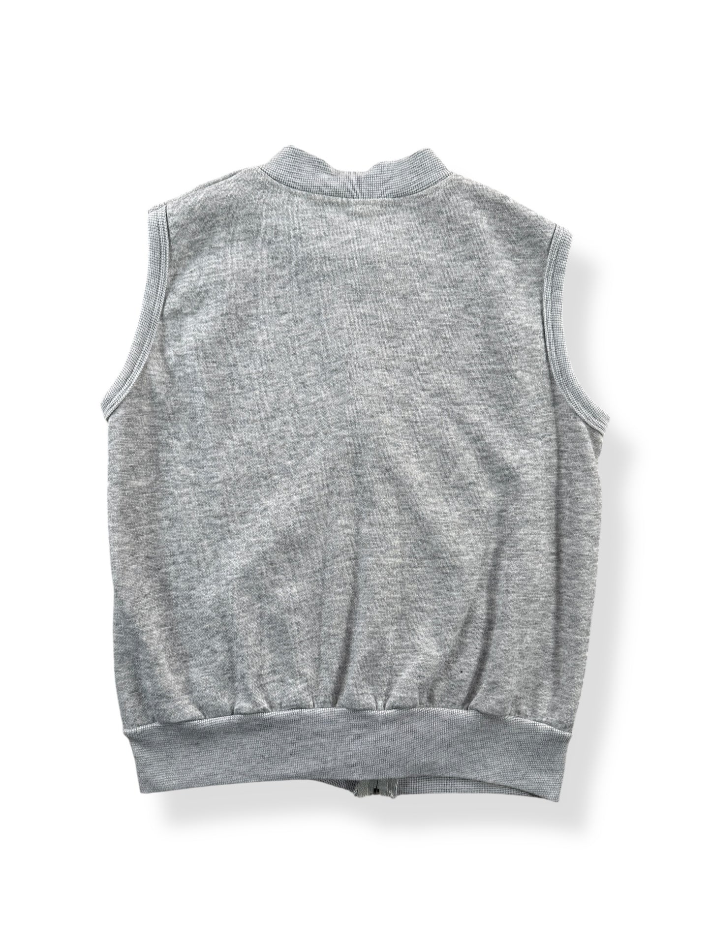 Back of Vintage Gad-About Sleeveless Zip Up Sweatshirt SZ S (Fits XS)
