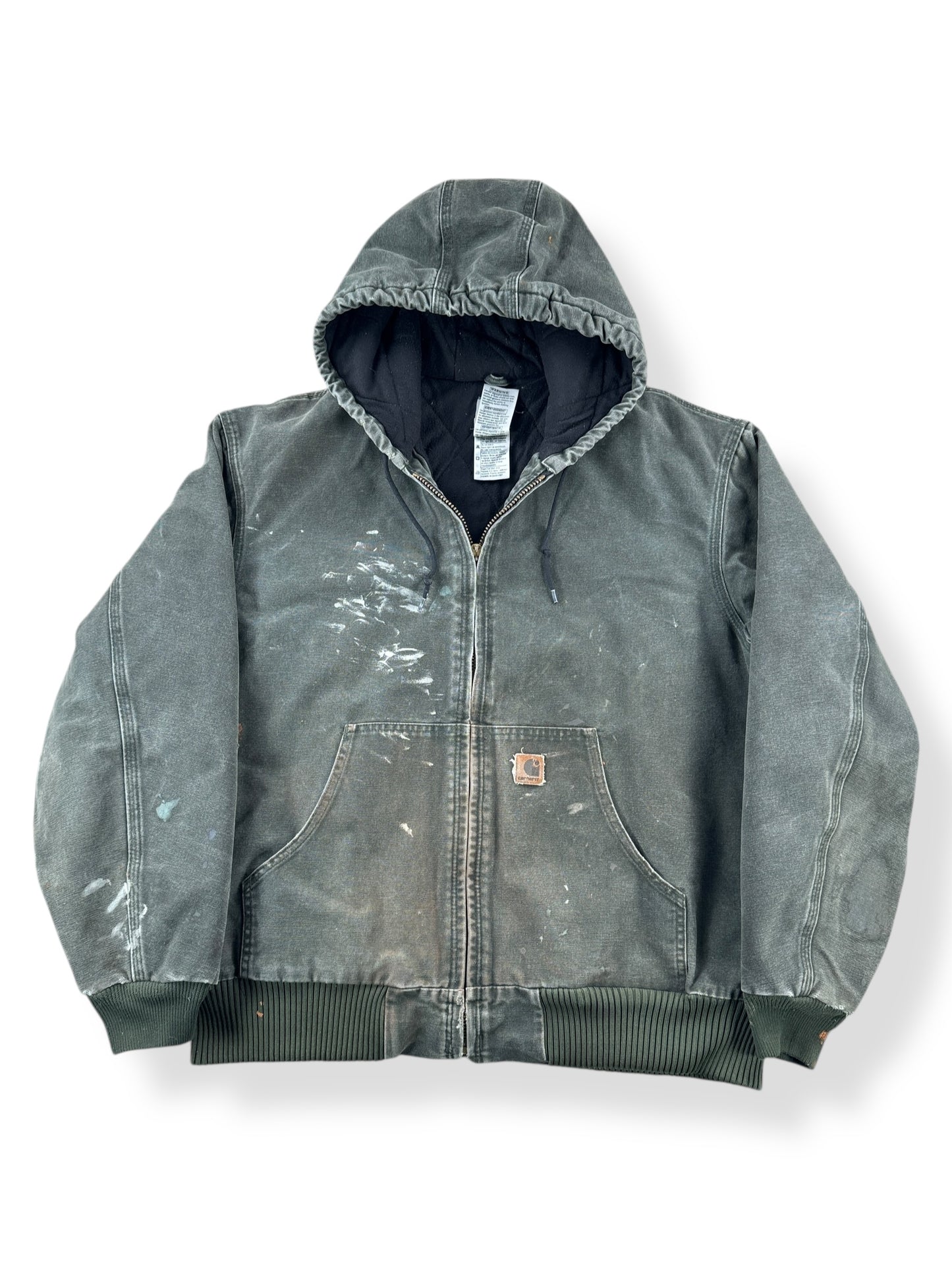 Front of Carhartt Moss Green Thrasher Jacket SZ XL
