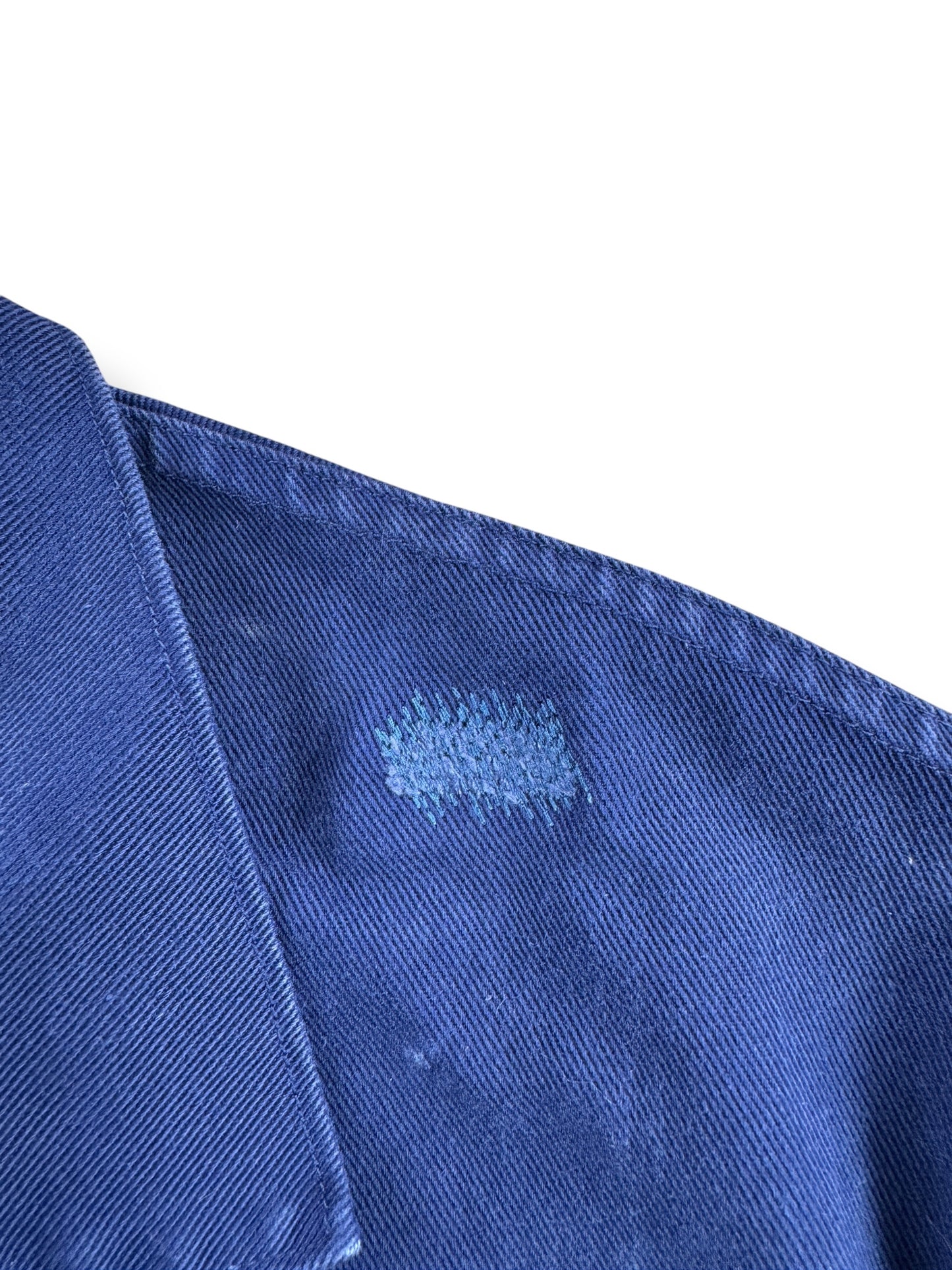 Repair on Vintage Repaired Euro Work Coat SZ L