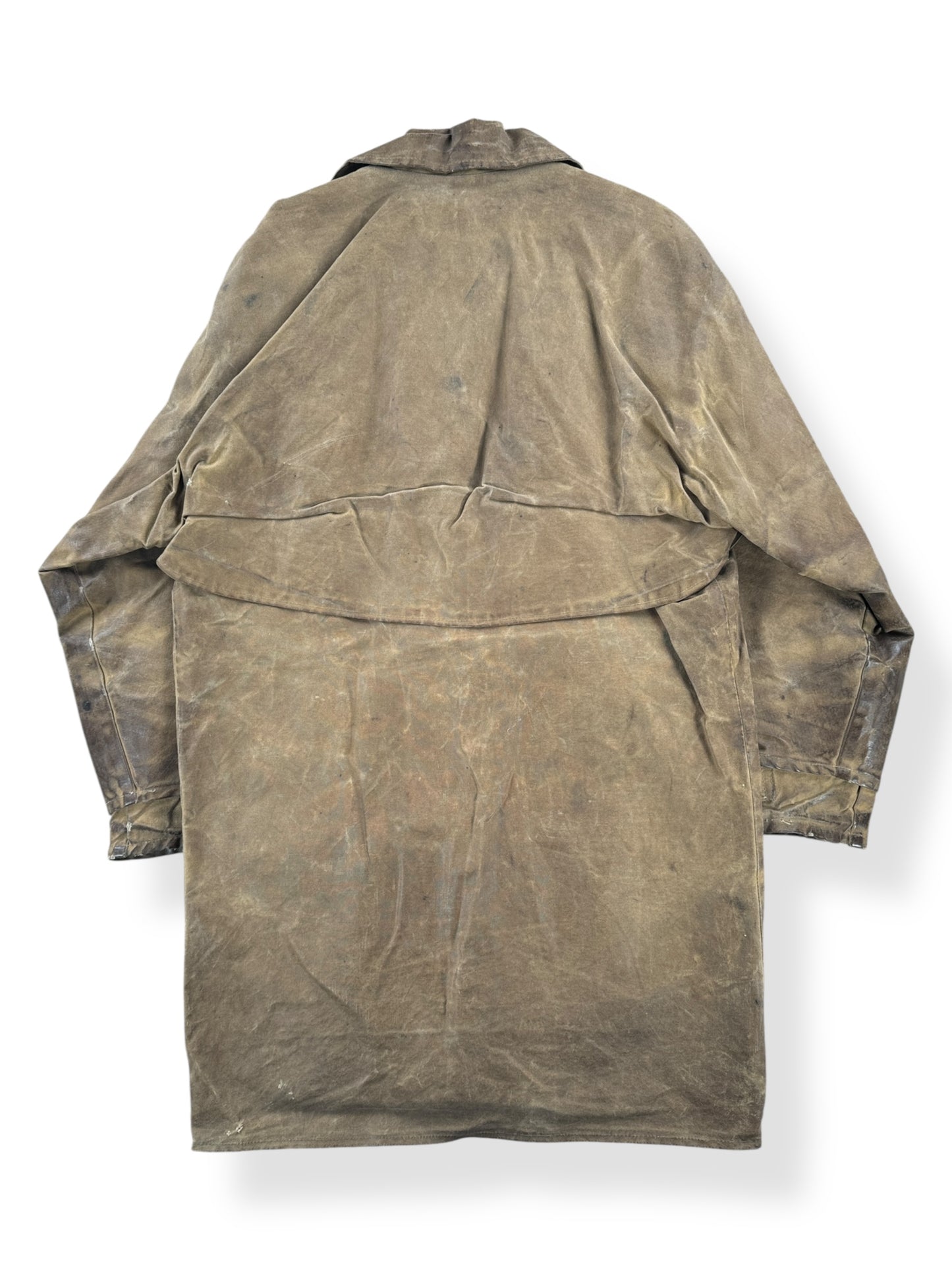 Back of Vintage Filson Style 68 Tin Cloth Jacket SZ L