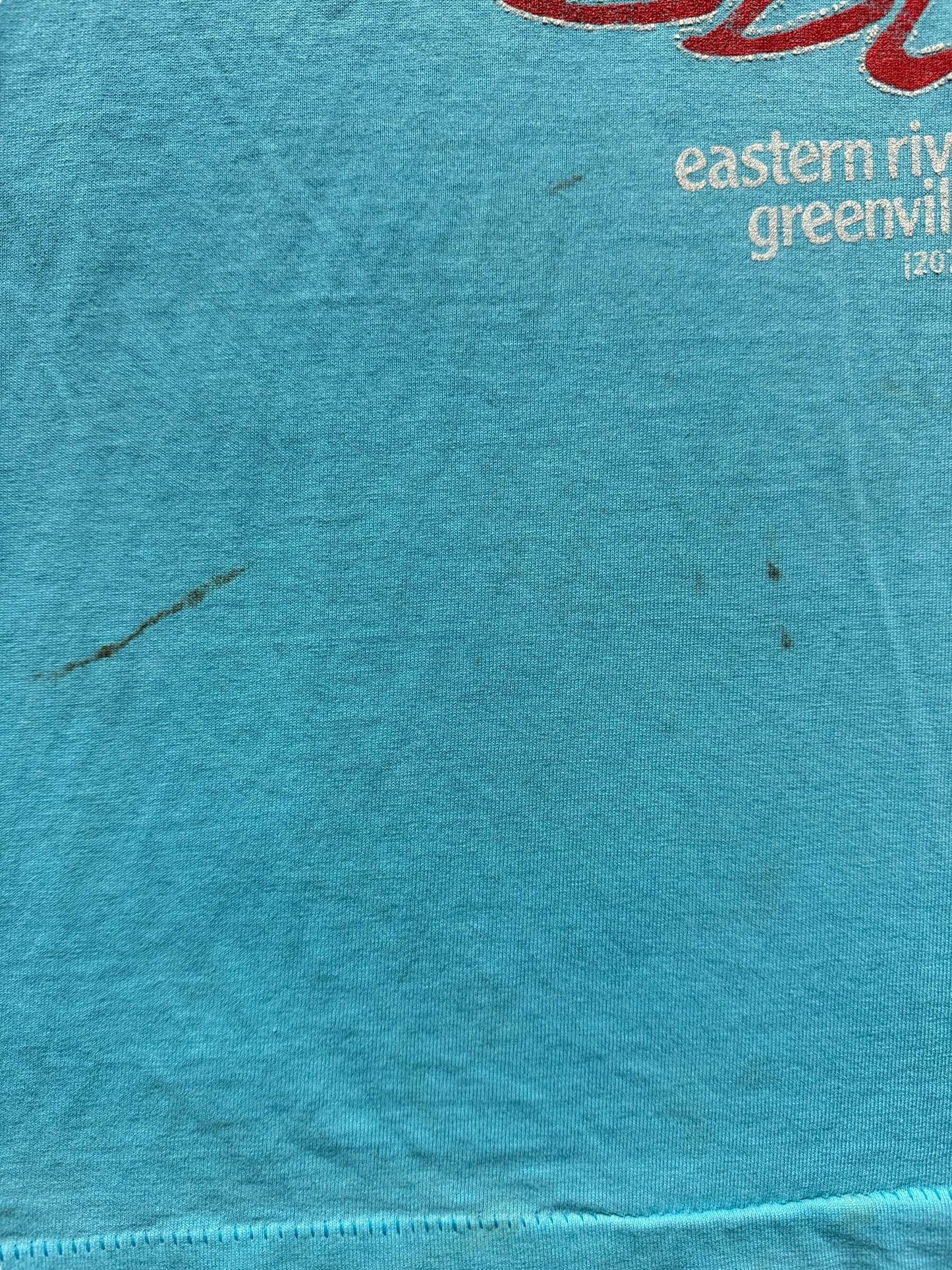 Stains on Vintage Paddle or Die Tee SZ L