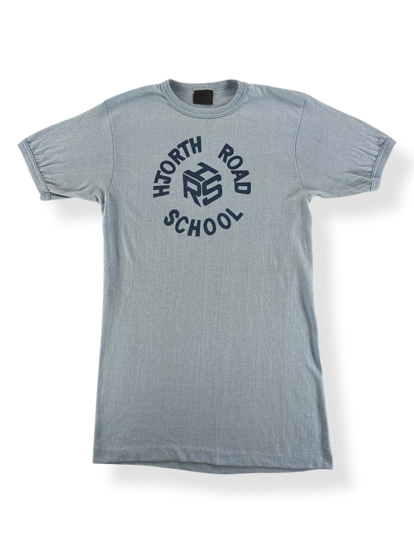 Front of Vintage Hjorth Road School Ringer Tee SZ XS