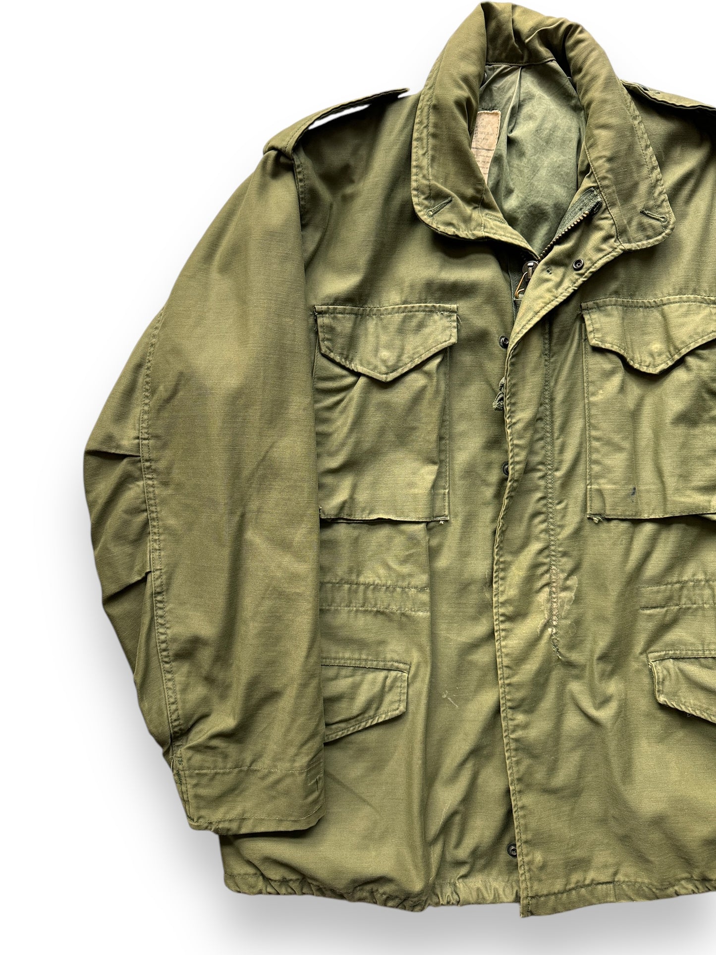 front right of Vintage M-65 Field Jacket SZ M