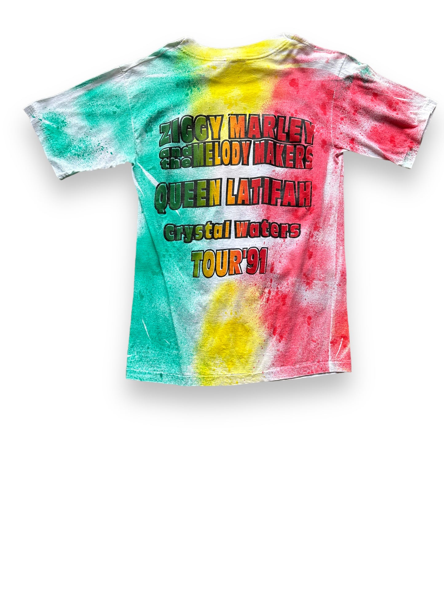 Rear View of Vintage Ziggy Marley 1991 Tour Tee SZ M | Vintage Graphic T-Shirts Seattle | Barn Owl Vintage Tees Seattle